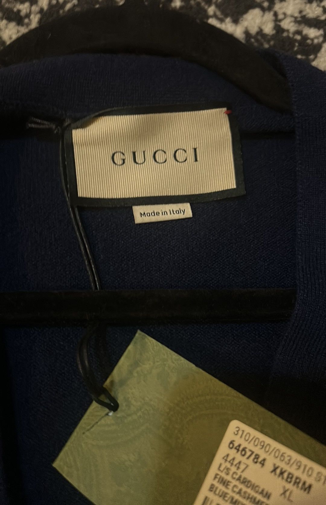 Gucci Gucci 100% Fine Cashmere Cardigan Blue size XL Size US XL / EU 56 / 4 - 3 Thumbnail