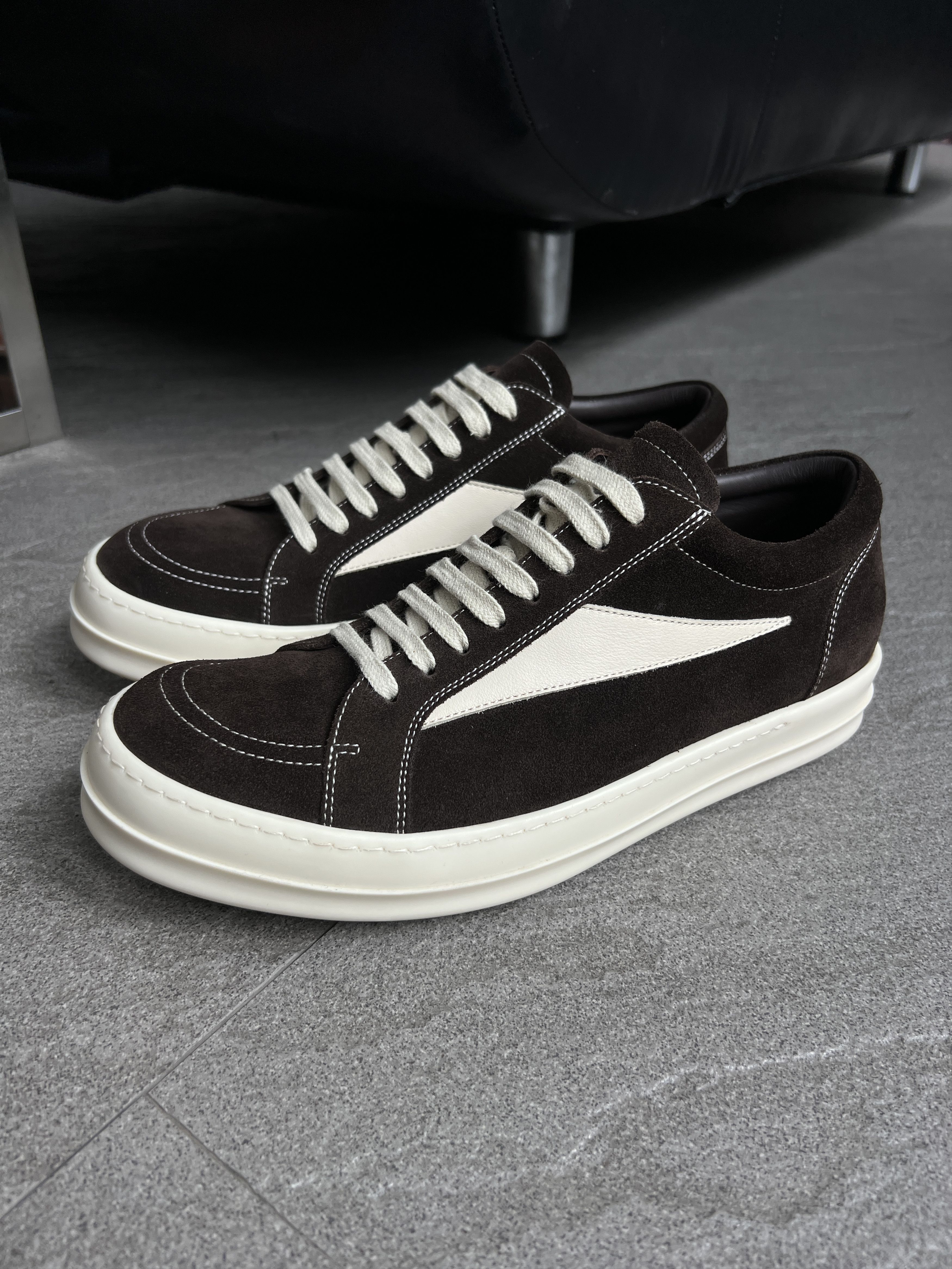 Rick Owens Rick Owens Vans Sneaks Mahogany Milk EU42 New Size US 9 / EU 42 - 1 Thumbnail