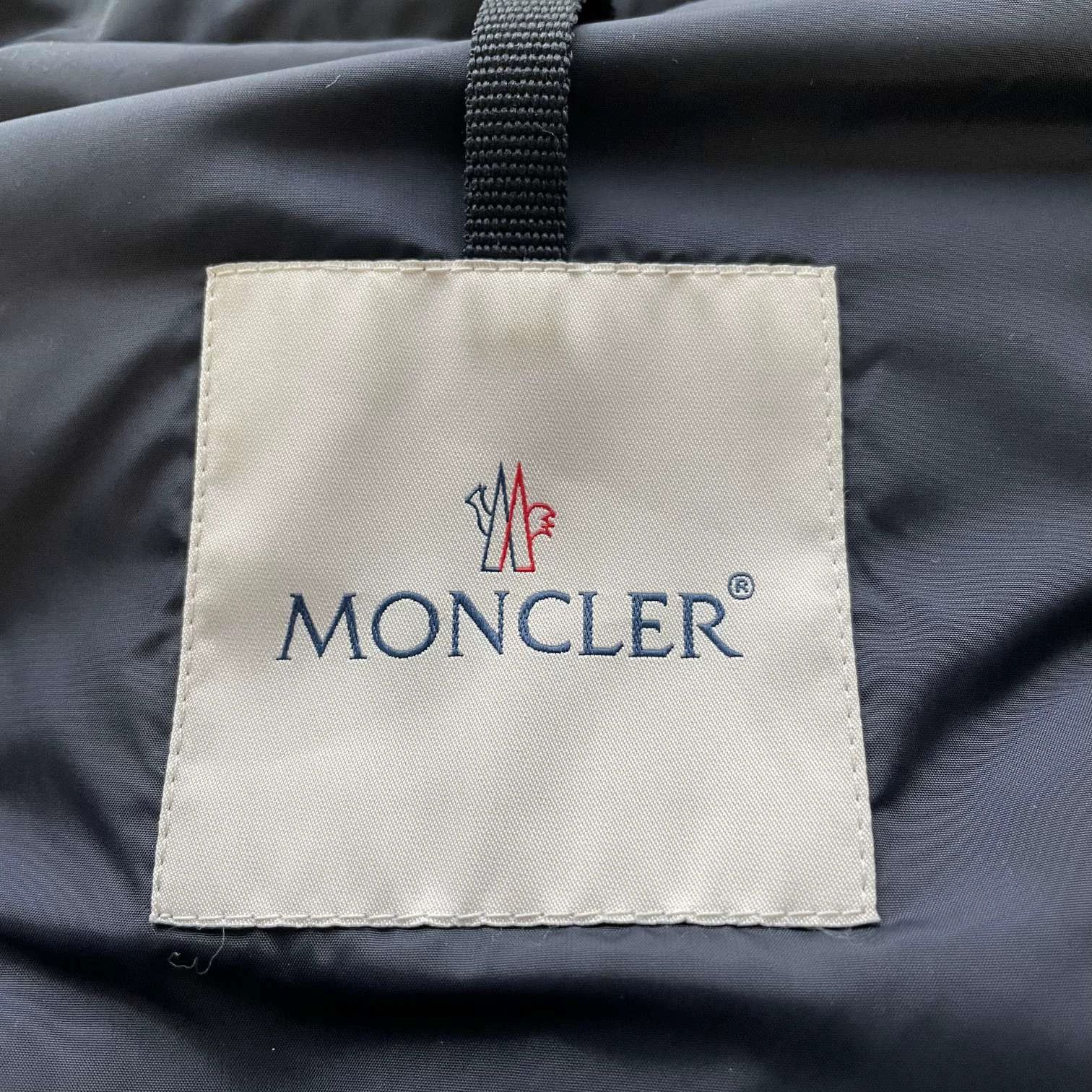 Moncler Moncler blocked high neck puffer jacket men's navy size 3 Size US L / EU 52-54 / 3 - 4 Thumbnail