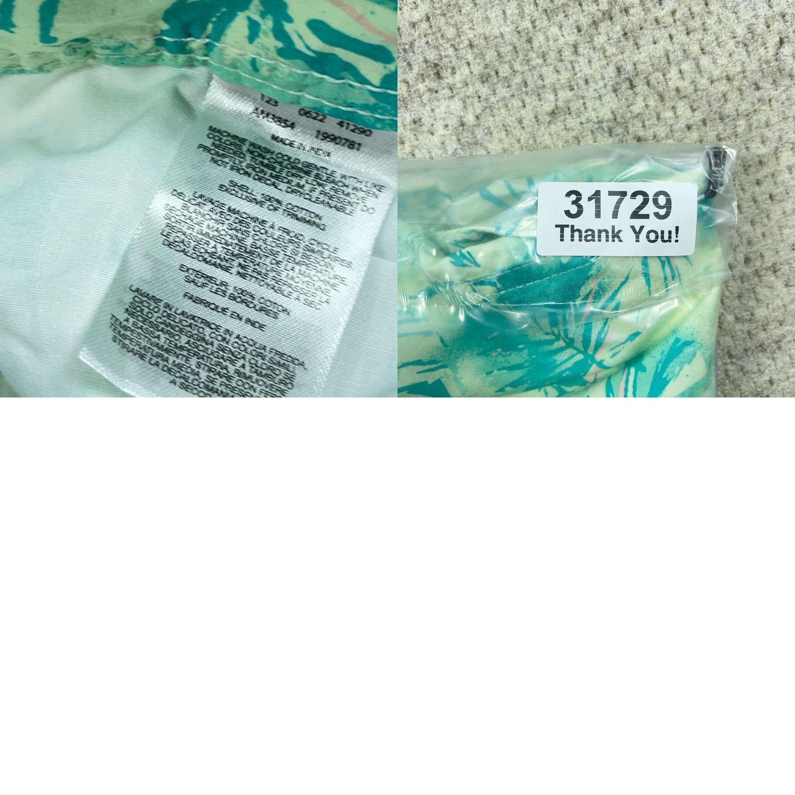 Vintage Columbia Shorts Men 40 Green Chino Palm Print Floral Washed Out Flat Front NEW Size US 40 / EU 56 - 9 Thumbnail