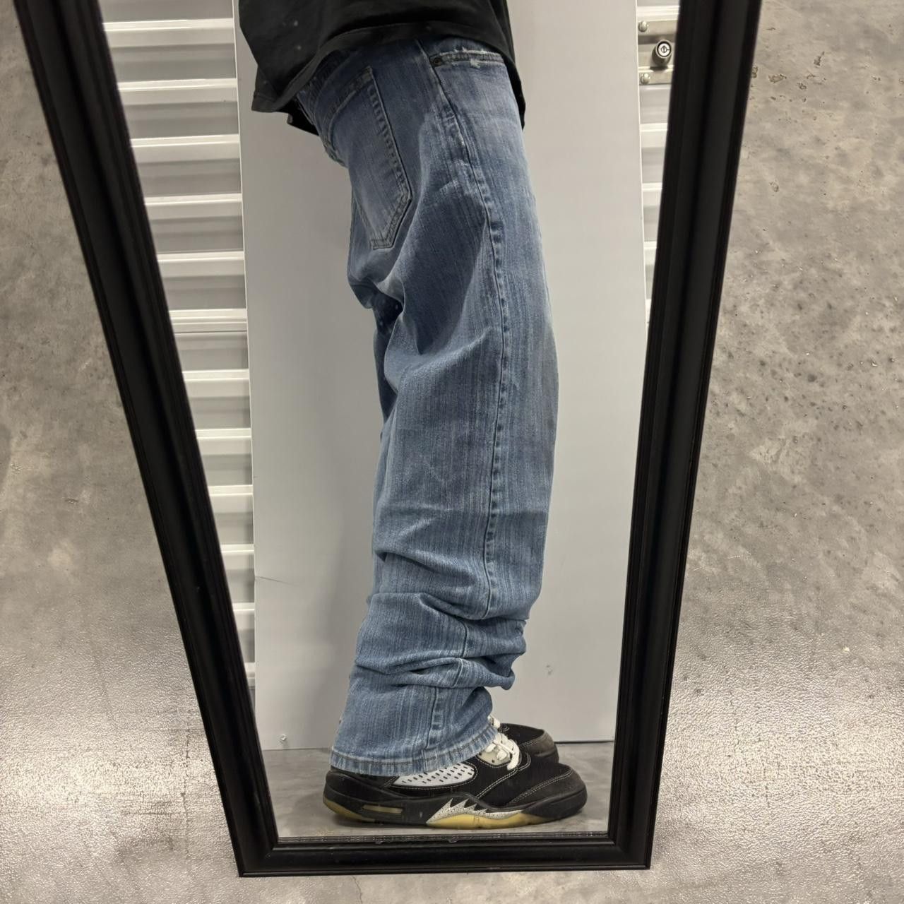 Japanese Brand × Vintage Crazy Vintage Y2K/2000s Grunge Light Wash Denim Jeans! Size US 34 / EU 50 - 2 Thumbnail