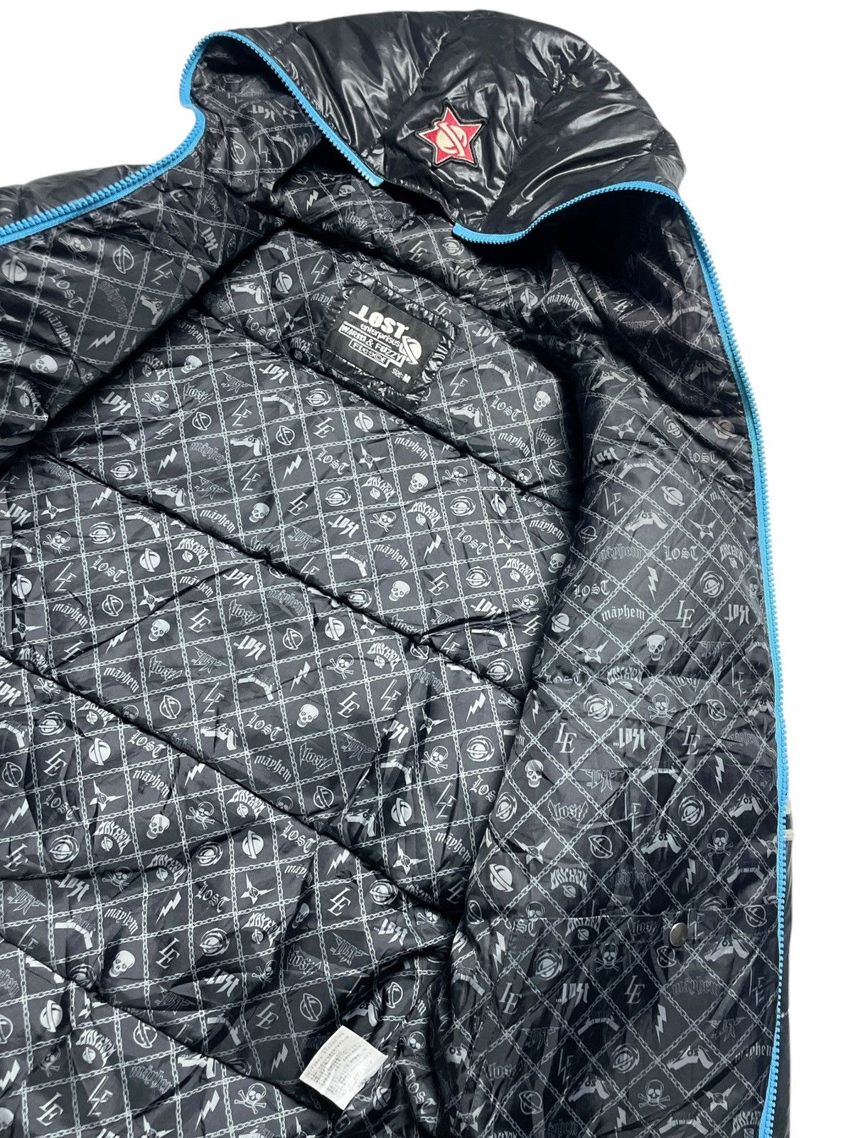 Angel Blue 2000’s Lost Enterpises - Puffer Skate Patch Jacket Size US L / EU 52-54 / 3 - 15 Thumbnail