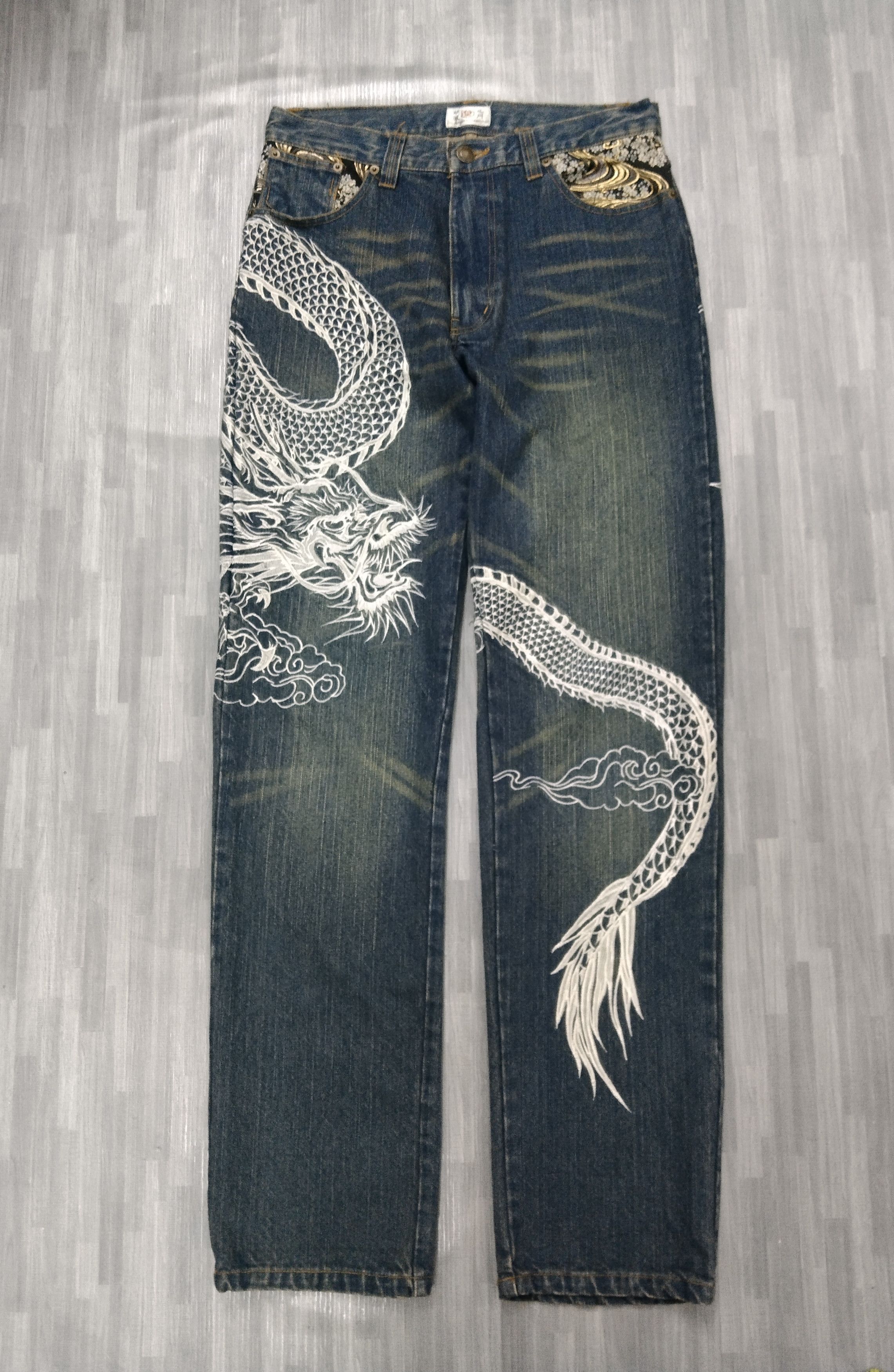 Dragonfly SiCK RUSTY THE JAPANESE TRADITION DRAGONFLY EMBROIDED Size US 31 - 2 Thumbnail
