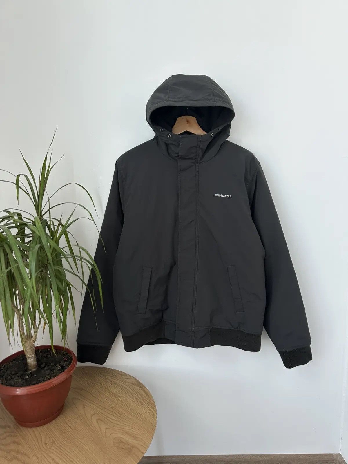 Carhartt Vintage Carhartt Big Logo Gray Jacket Size US L / EU 52-54 / 3 - 1 Thumbnail