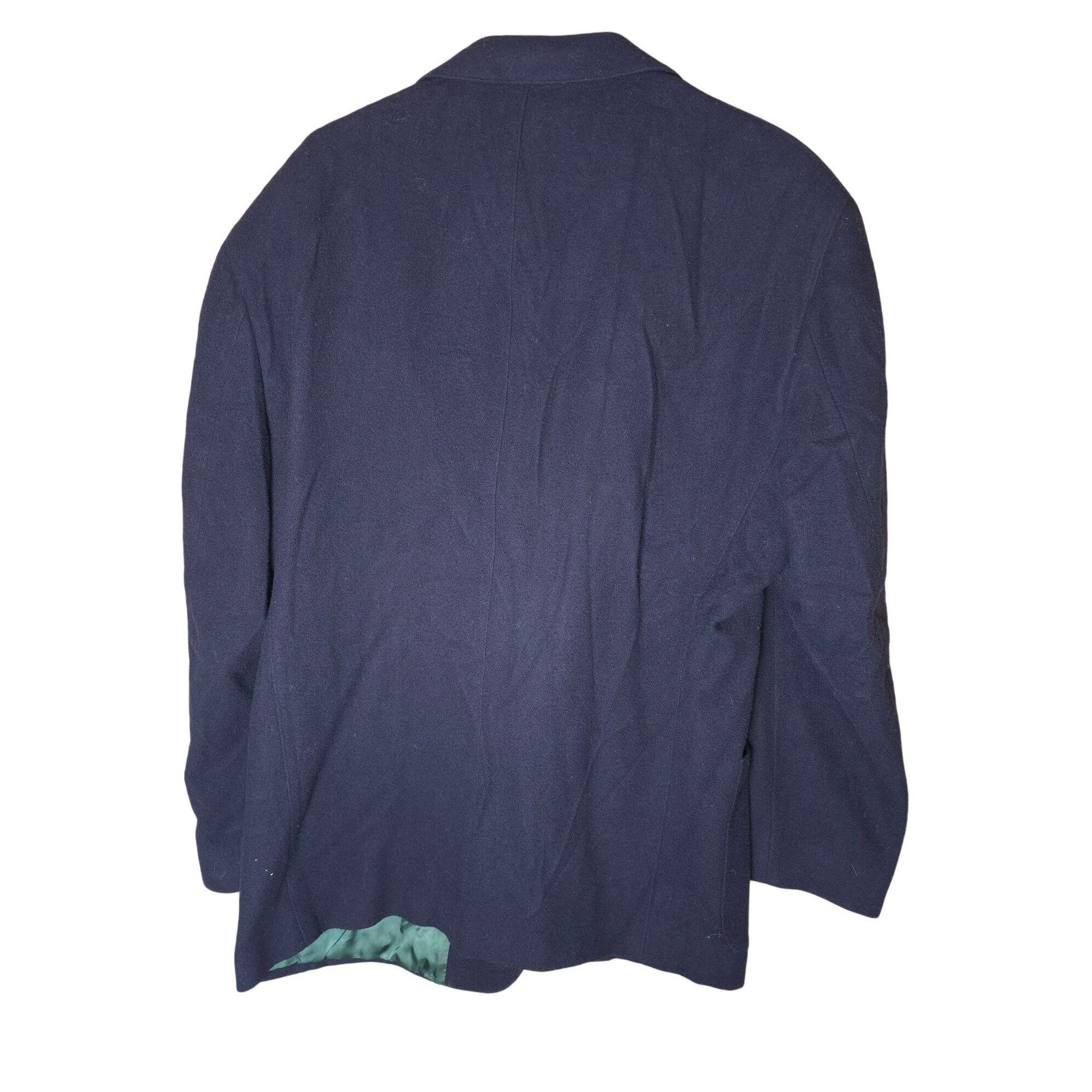 Banana Republic Vintage Banana Republic Mens 100% Wool Blazer Navy Blue Made Size 42R - 8 Thumbnail