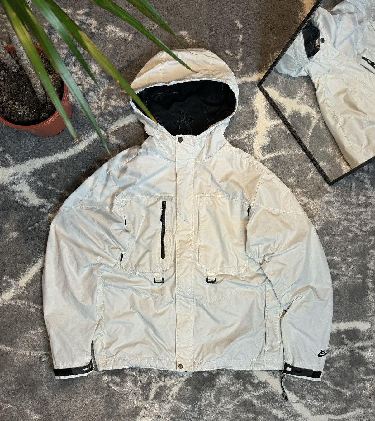 90s Nike Vintage Nylon Multipocket Gorpcore Jacket Hooded