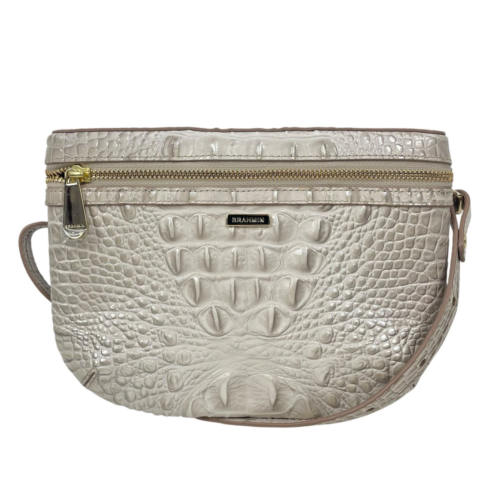 Brahmin Belt Bag Seashell Melbourne Covertible Crossbody Bag in Beige, Women's
