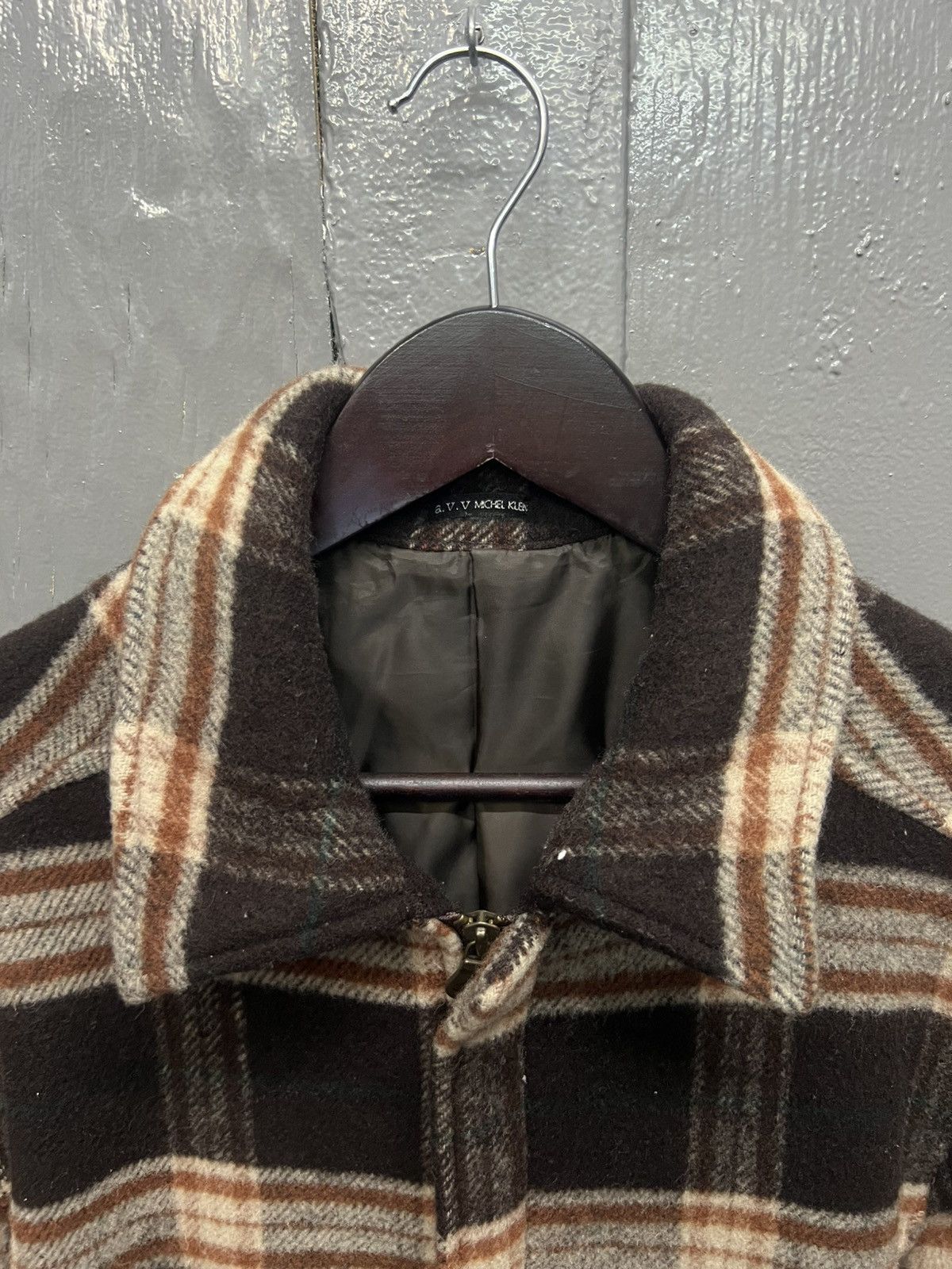 Michel Klein Michel Klein Wool Tartan Zipper Jacket Size US M / EU 48-50 / 2 - 6 Thumbnail