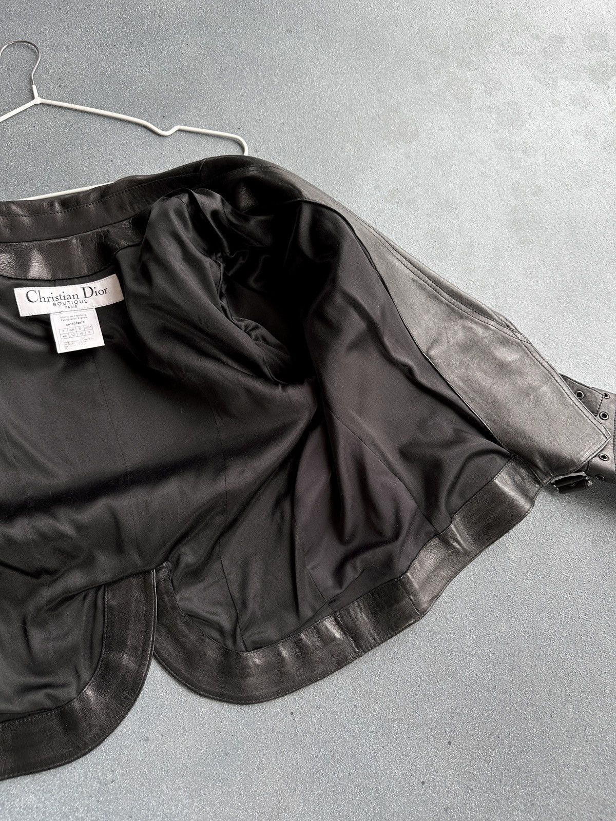 Christian Dior Monsieur DIOR by John Galliano Leather Black Bondage Buckle Jakcet Size M / US 6-8 / IT 42-44 - 11 Thumbnail