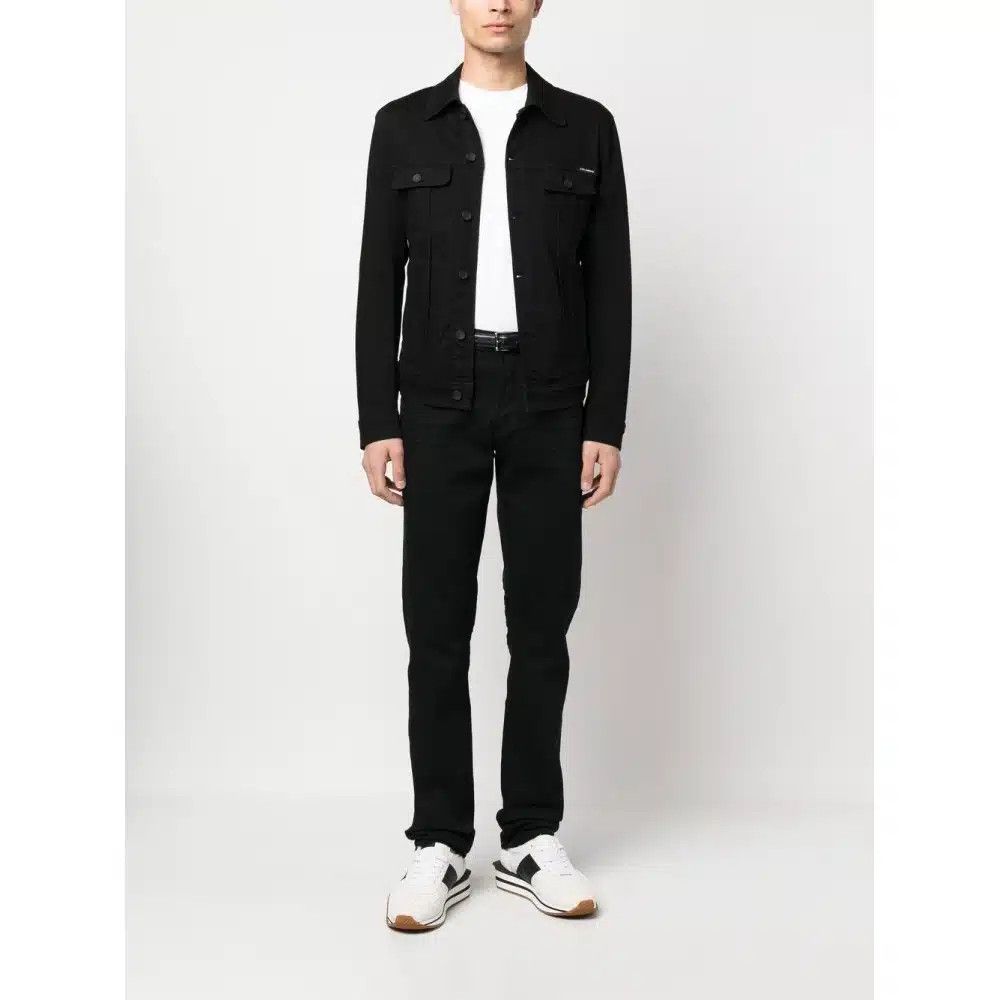 Tom Ford o1loc1c0326 DPT001 Tapered Denim Pant in Black Size US 30 / EU 46 - 3 Thumbnail