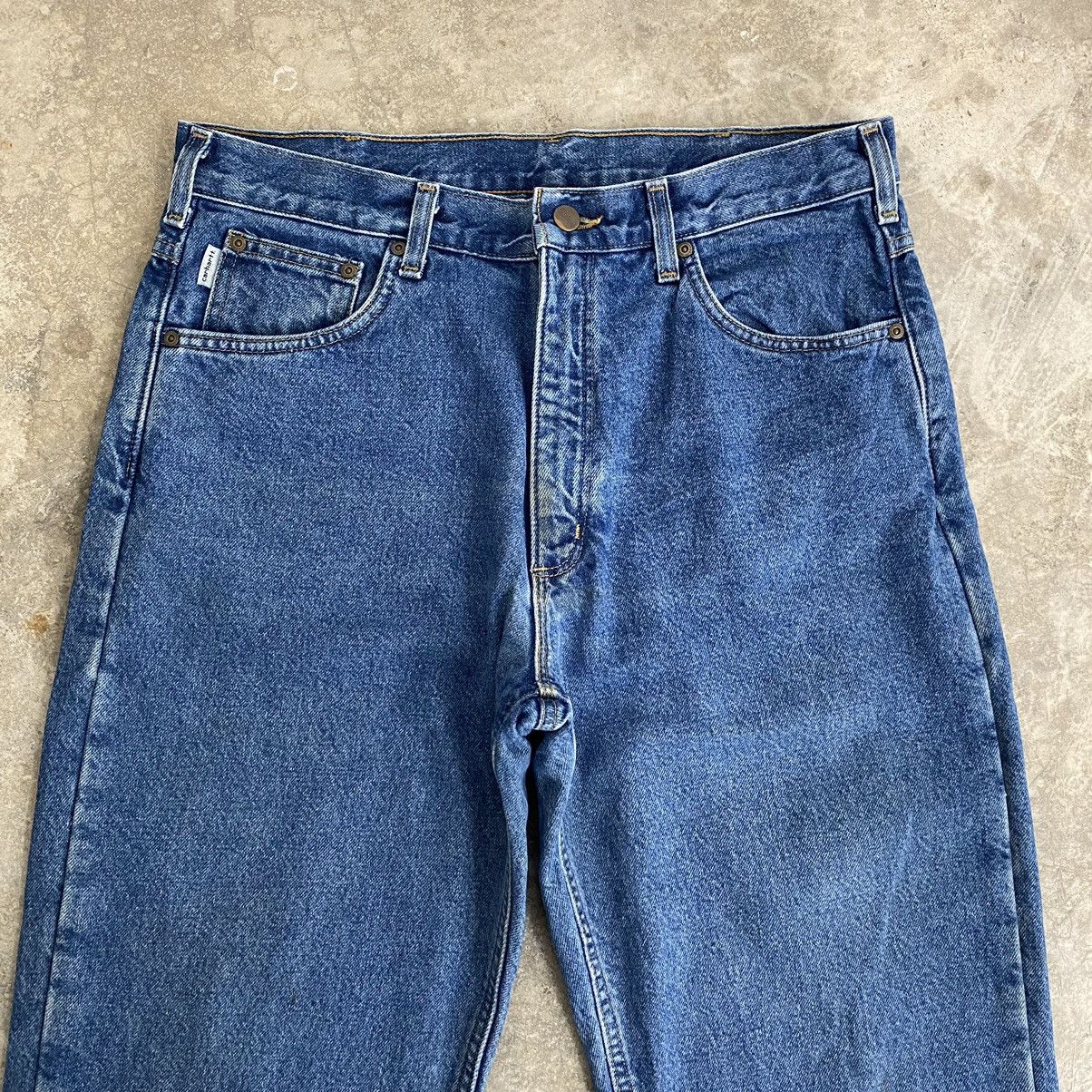 Carhartt VTG Carhartt Blanket Lined Relaxed Fit Denim Jeans Size US 34 / EU 50 - 12 Thumbnail