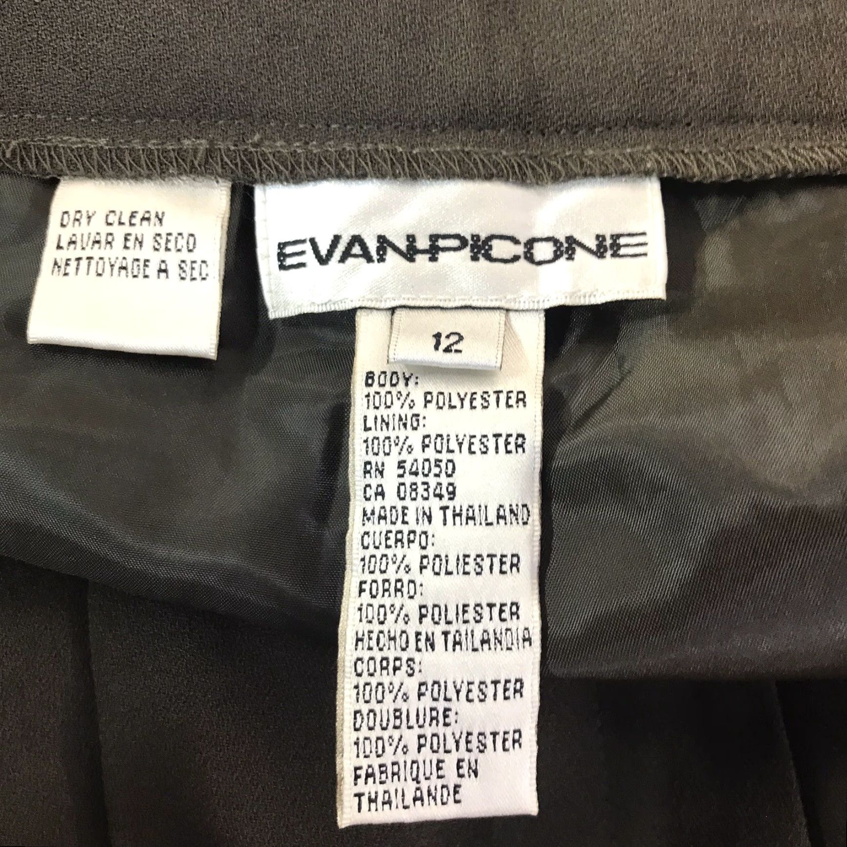 Evan Picone VINTAGE Evan Picone Dress Pants Womens Size 12 Olive Green Straight Fit Business Casual Slacks Size 34" / US 12 / IT 48 - 5 Thumbnail