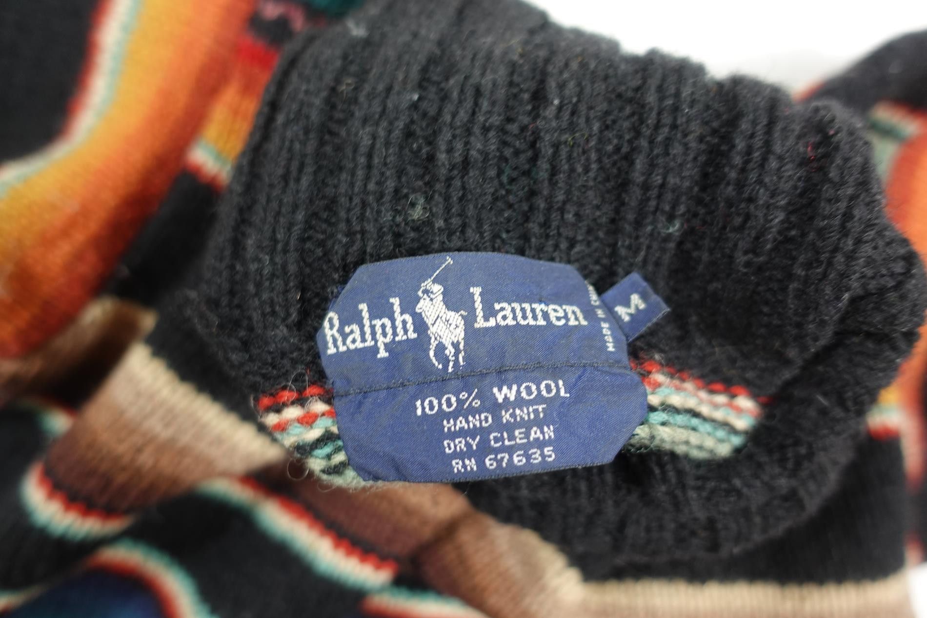 Polo Ralph Lauren Polo Ralph Lauren Sweater Turtleneck Serape Aztec Indian M Size US M / EU 48-50 / 2 - 3 Thumbnail