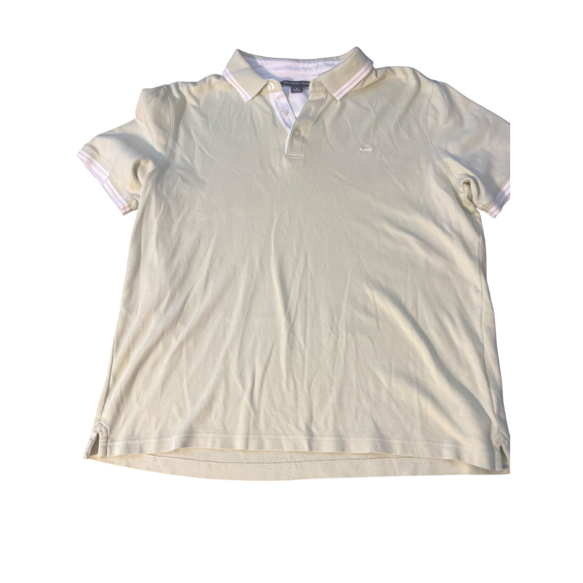 Michael Kors Michael Kors Light Green Polo Shirt Embroidered MK Logo Shor Size US M / EU 48-50 / 2 - 1 Thumbnail
