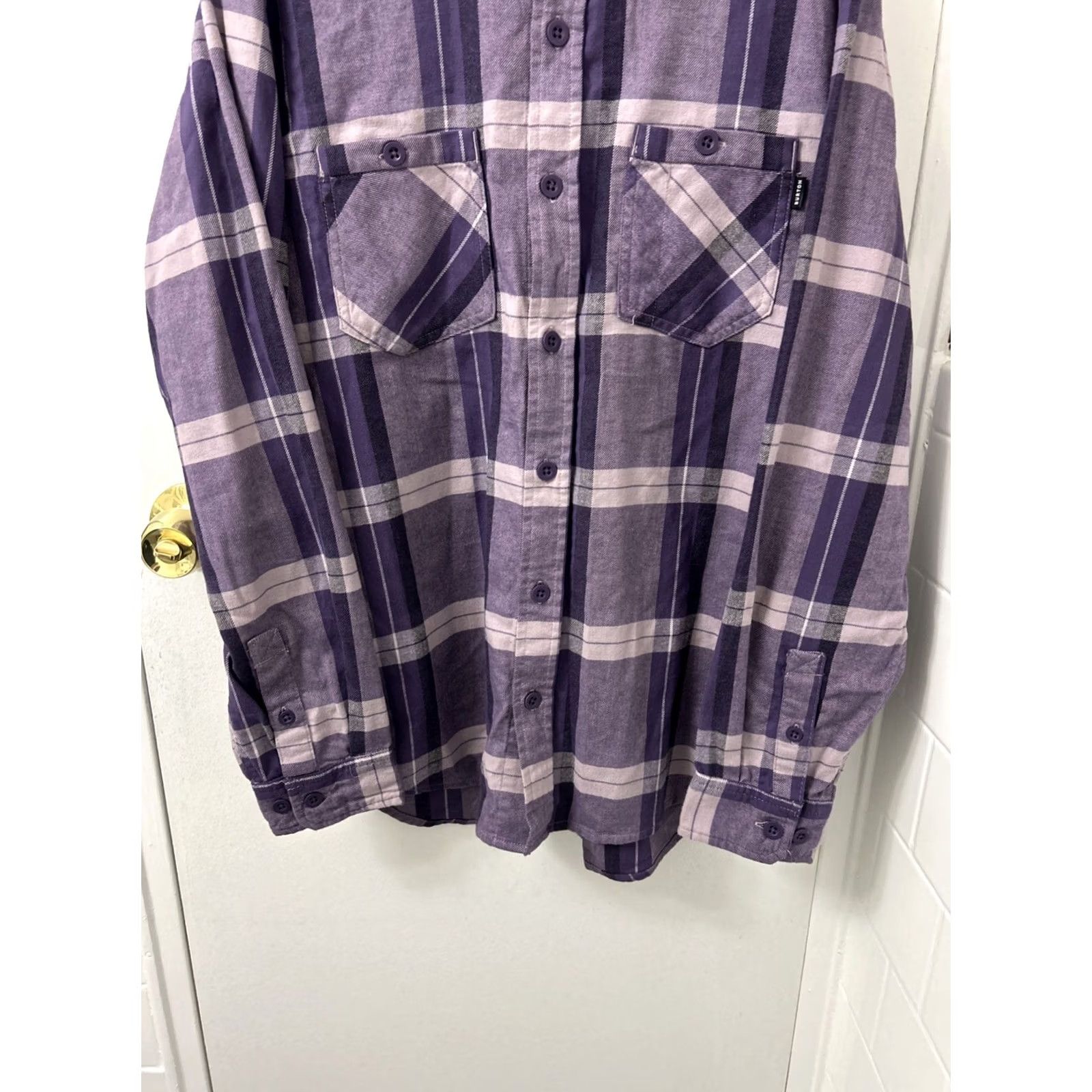Burton Burton Shirt Mens Sz Small Purple Plaid Flannel Button Down Pockets Long Sleeve Size US S / EU 44-46 / 1 - 3 Thumbnail