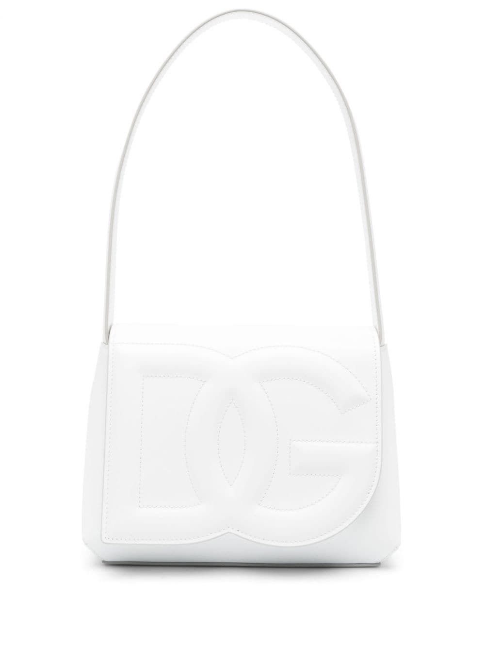 Dolce & Gabbana o1s22i1n1024 Size: OS / Dg Logo Shoulder Bag in White Size ONE SIZE - 1 Thumbnail