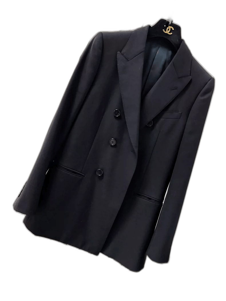 Celine Black Suit Jacket for Commuting