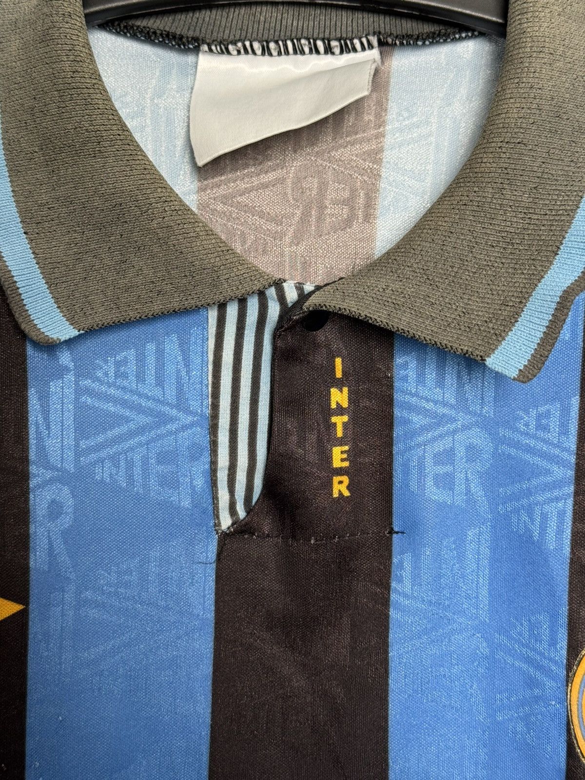 Umbro Vintage Inter Milan 1992-94 Home Umbro Jersey Shirt Size US L / EU 52-54 / 3 - 10 Thumbnail