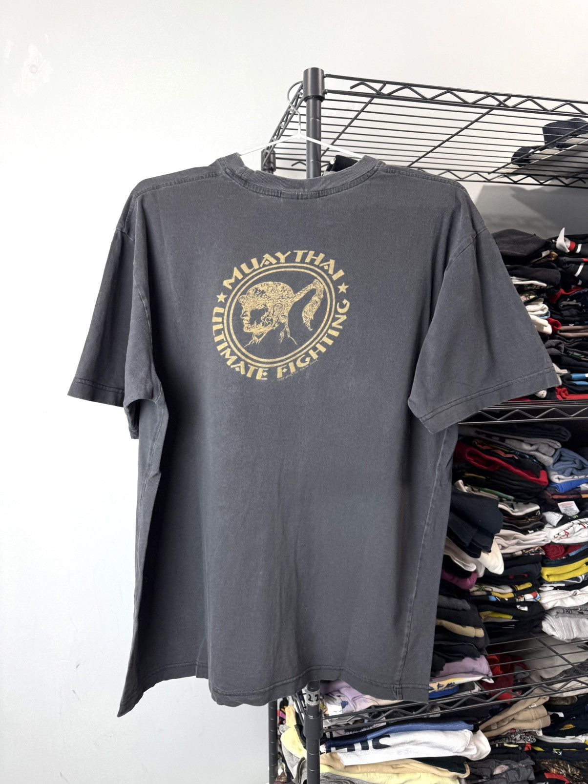 Vintage 1990’s Vintage Muay Thai Boxing Fighting T Shirt Size US L / EU 52-54 / 3 - 2 Thumbnail