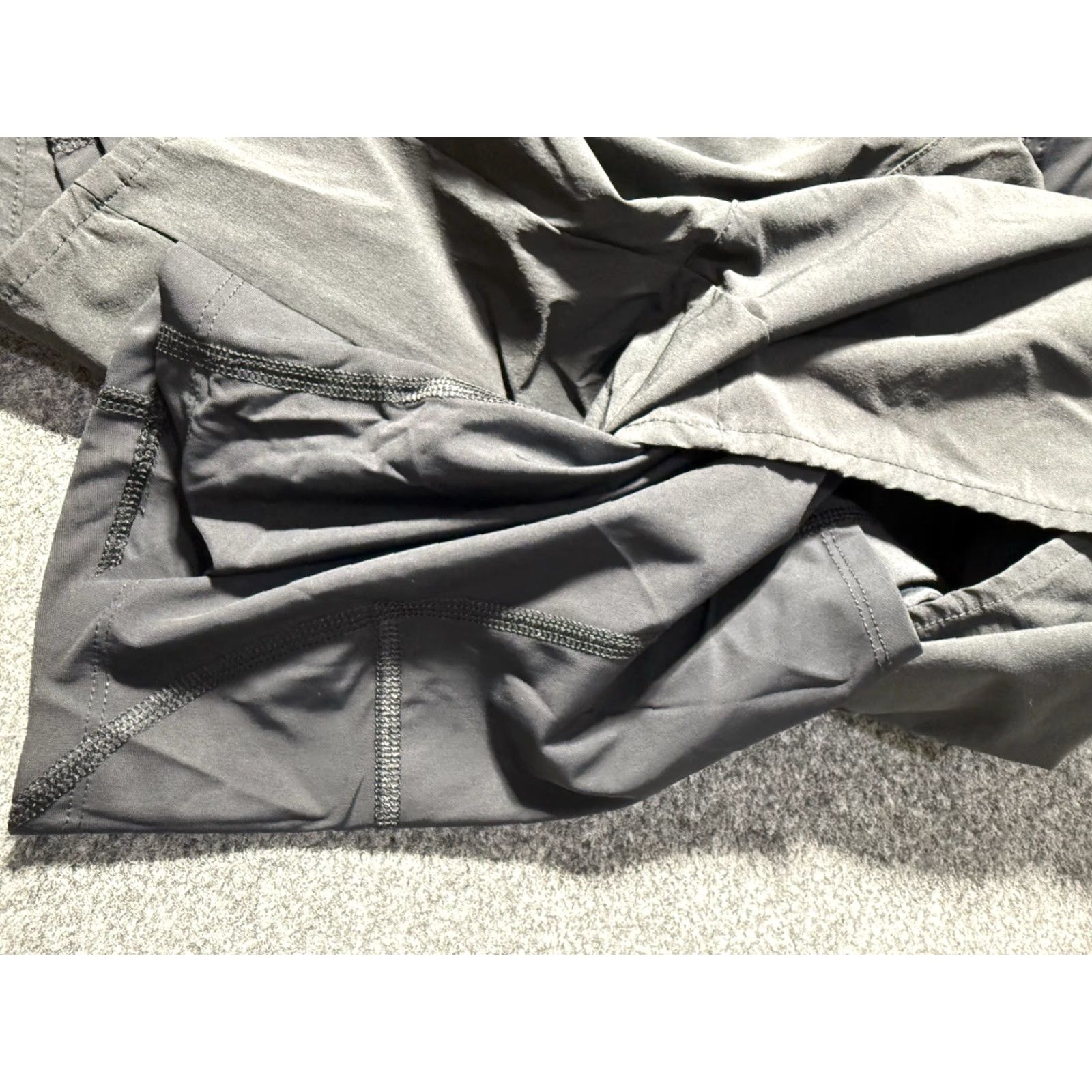 Vintage Whoop Any-Wear Performance Shorts Mens M Black 6" Inseam 4.0 Pocket Lined Athletic Polyester Spandex Gym Running Cross Training Size US 31 - 7 Thumbnail
