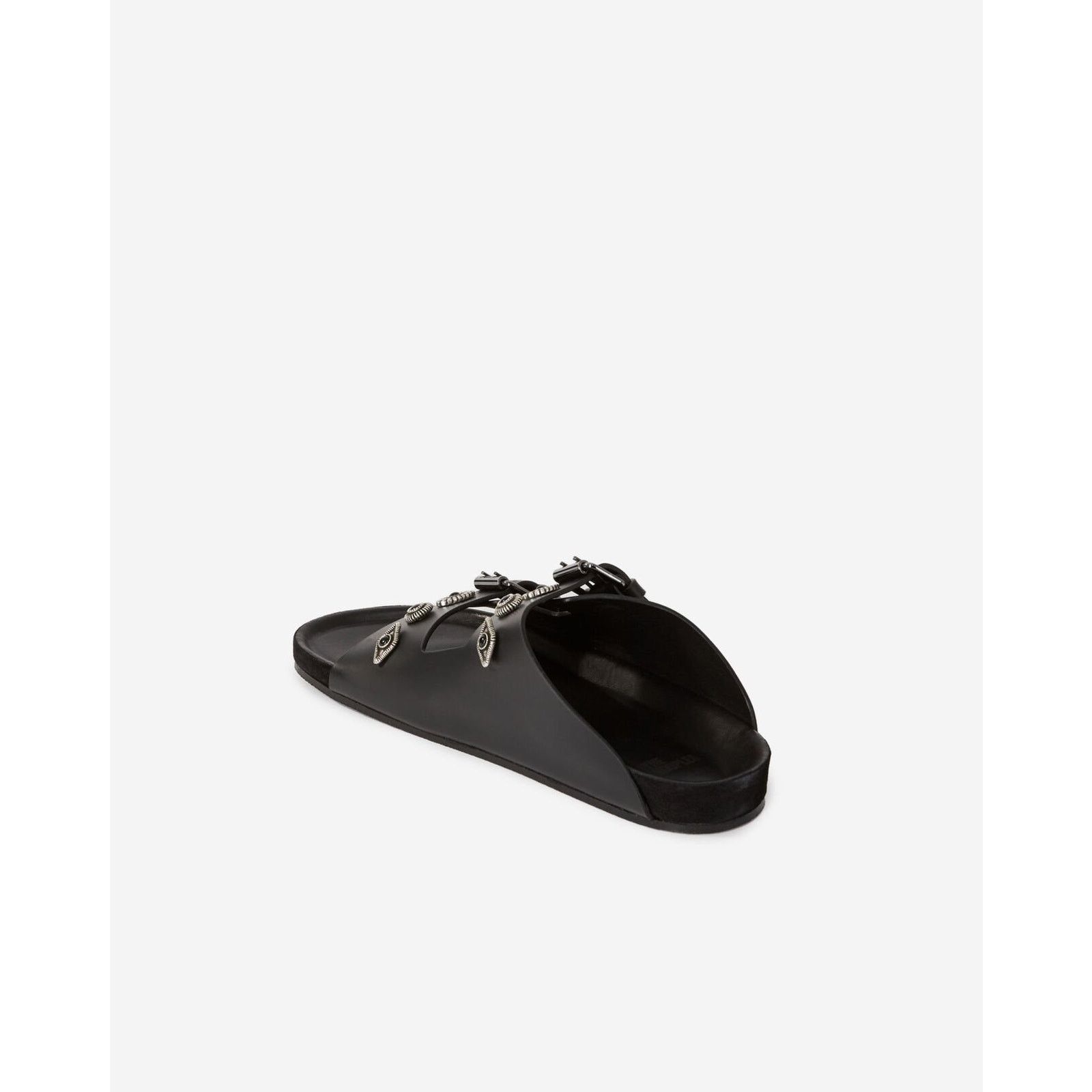 The Kooples $365 New The Kooples Black Leather Studded Sandals Fr 39 / 8 Size US 8 / IT 38 - 4 Thumbnail