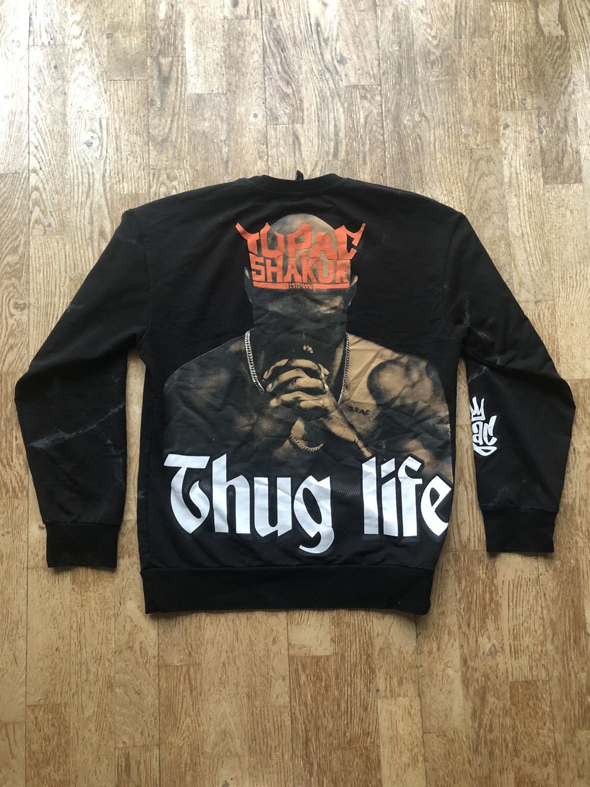Rap Tees × Vintage RARE 2PAC SHAKUR THUG LIFE VINTAGE RAP SWEATSHIRT CREWNECK Size US M / EU 48-50 / 2 - 2 Thumbnail