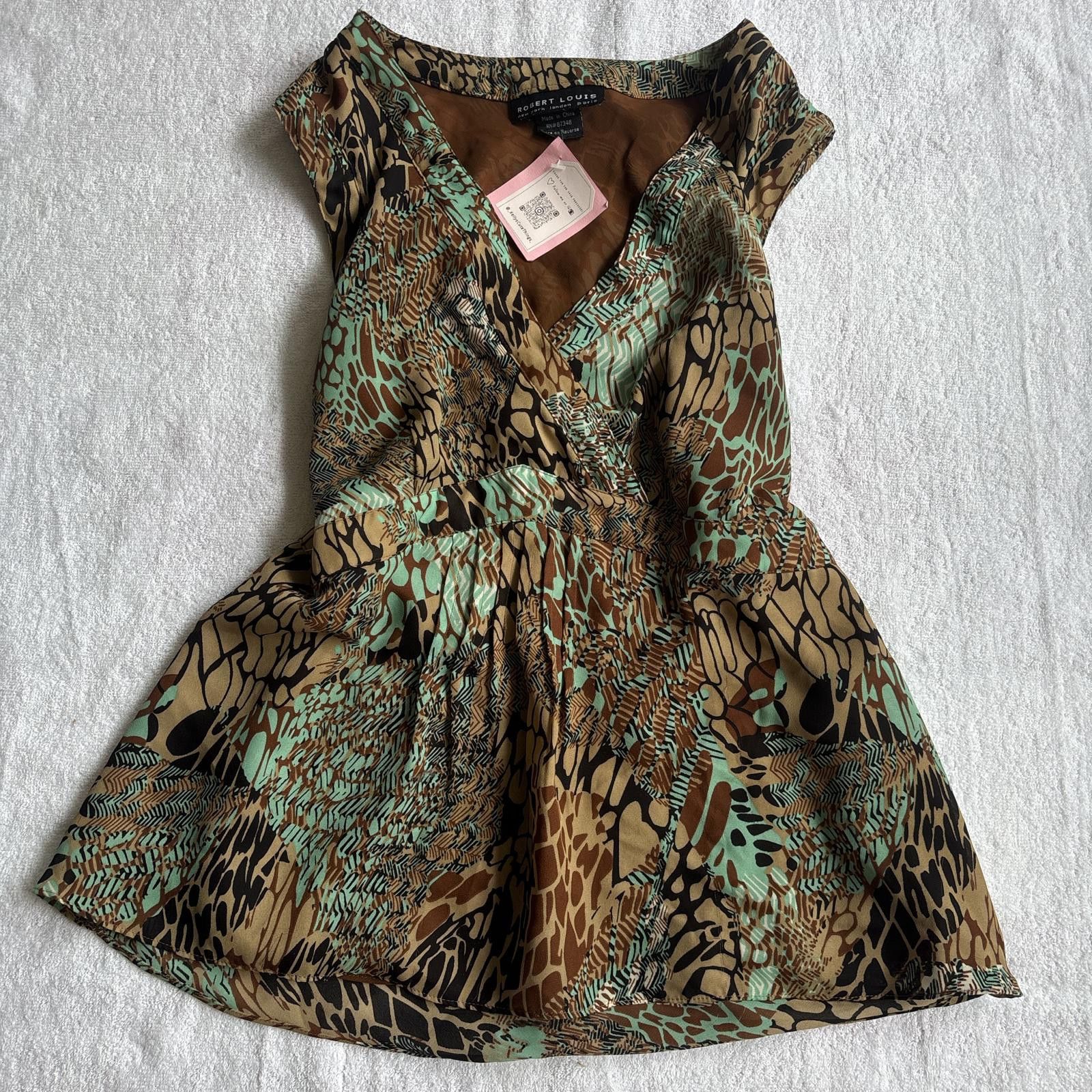 Other y2k fairy floral brown blouse Size L / US 10 / IT 46 - 1 Thumbnail