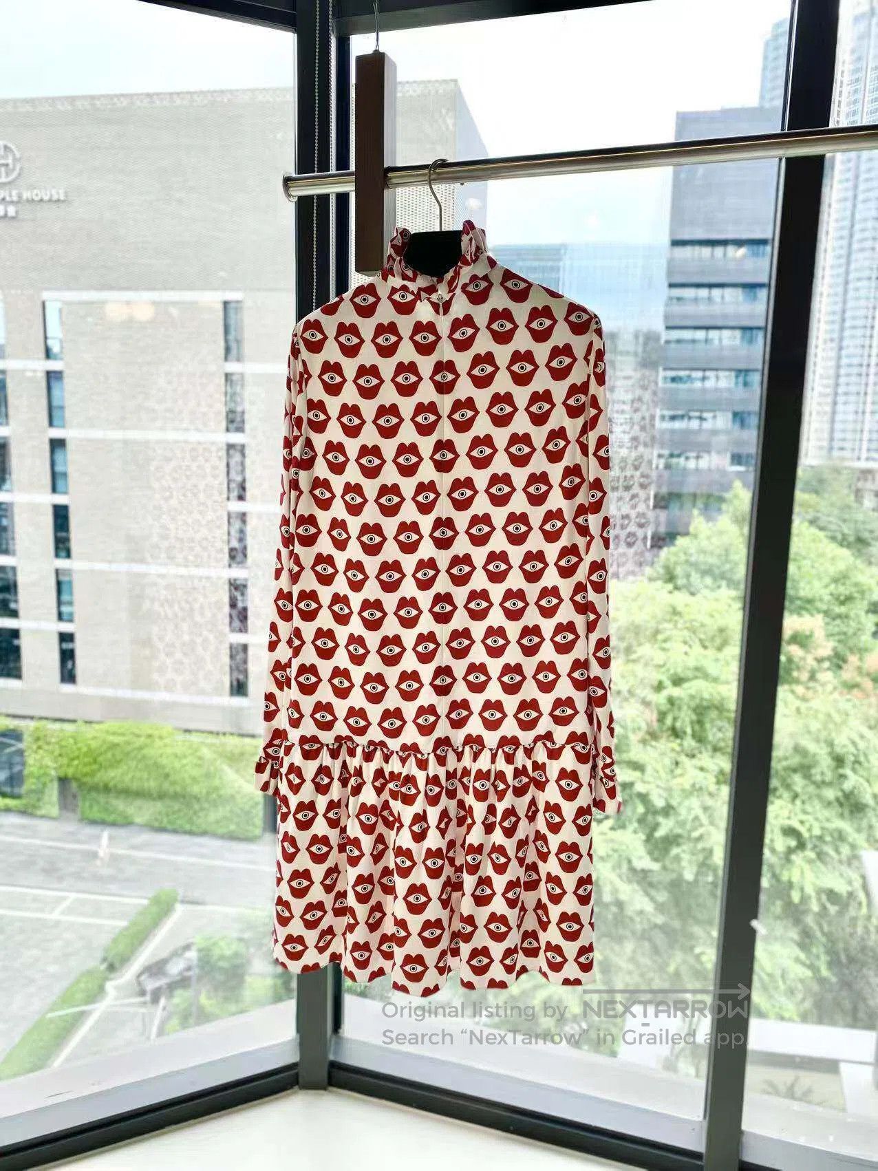 Celine Celine Full of eye pattern logo print dress| Size XXS / US 00 / IT 34 - 3 Thumbnail
