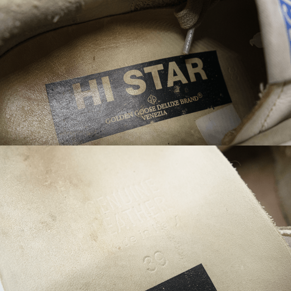 Golden Goose Hi-Star Distressed Grunge Low Sneakers Size US 9 / IT 39 - 9 Thumbnail