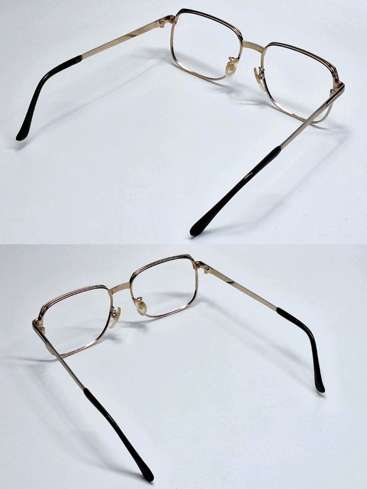 Other 80s Japan Vintage Ggron Pure Titanium Browline Point Glasses Size ONE SIZE - 7 Thumbnail