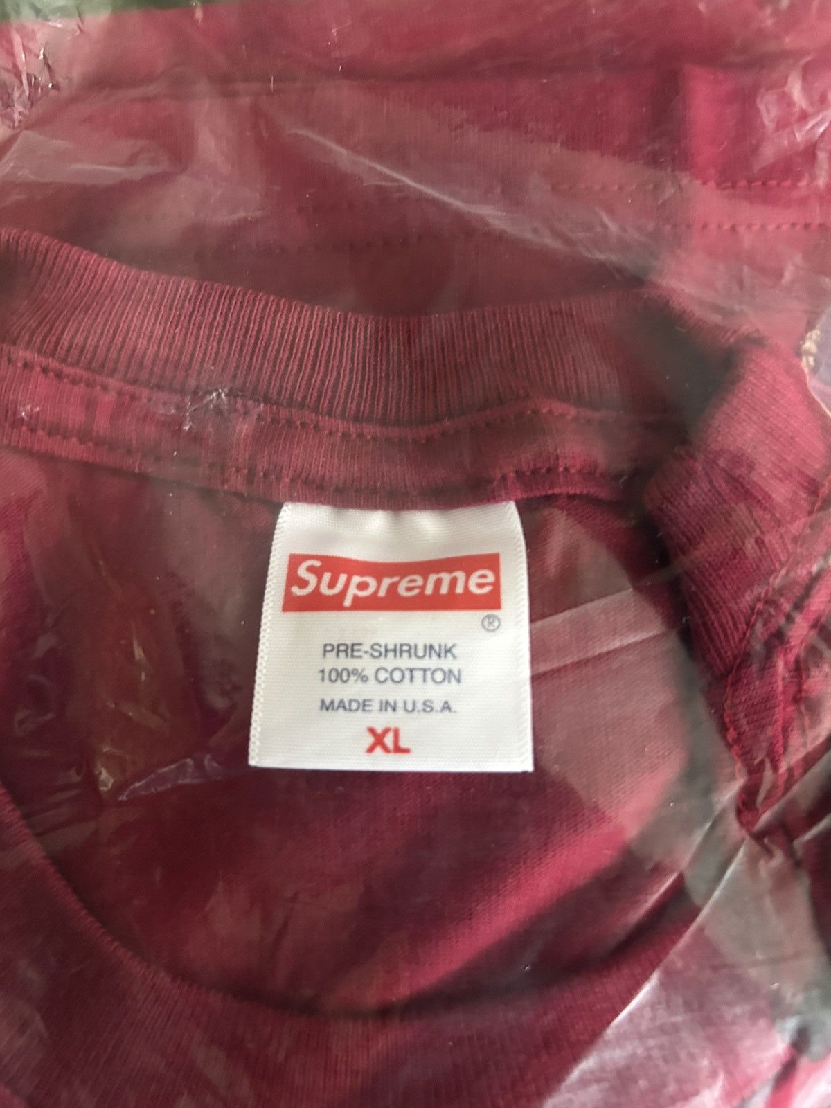 Supreme Supreme New York Tee Light Cardinal XL SS23 Size US XL / EU 56 / 4 - 4 Thumbnail