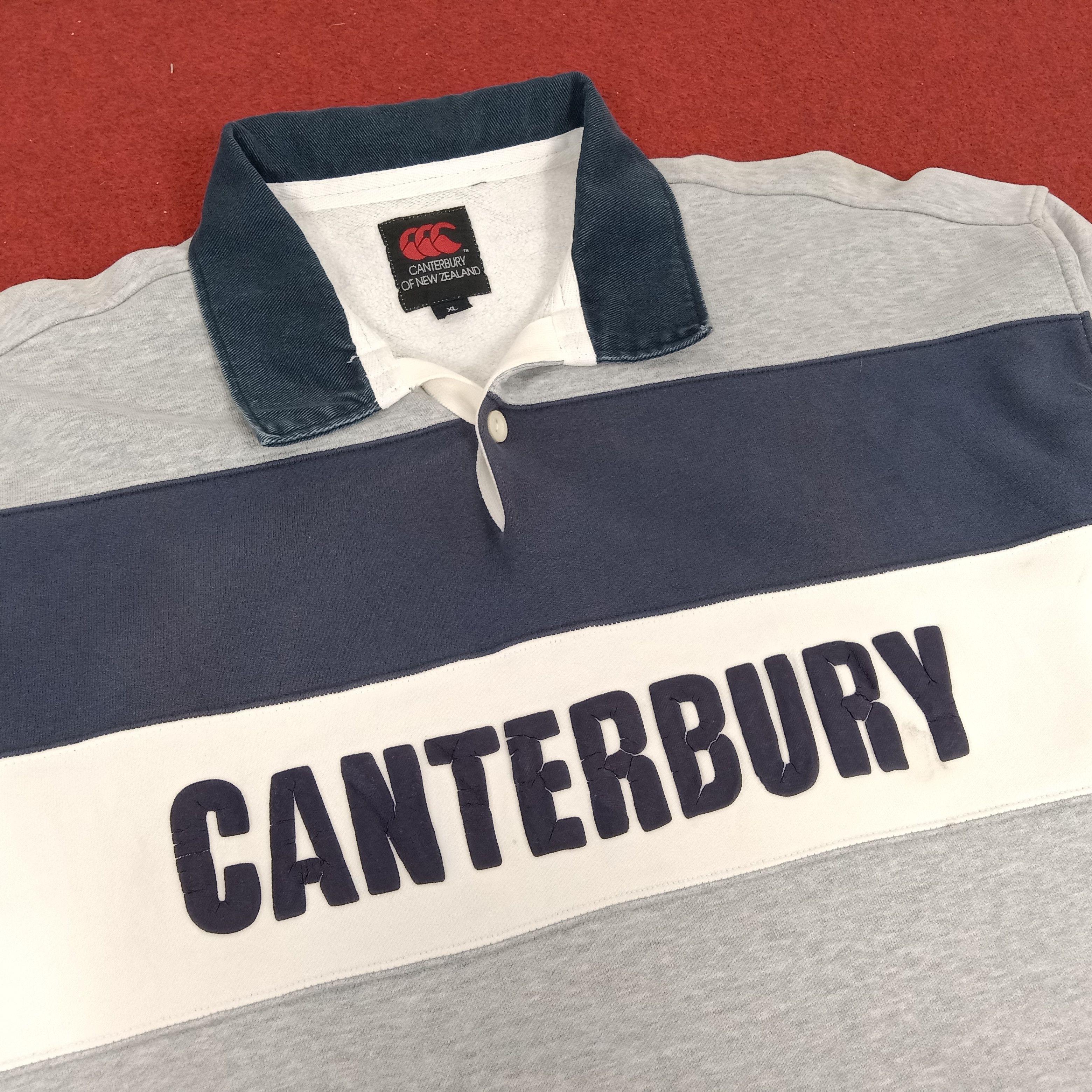 Maillot De Rugby CANTERBURY Vintage - Stade Toulousain, Taille XL, Années 1980