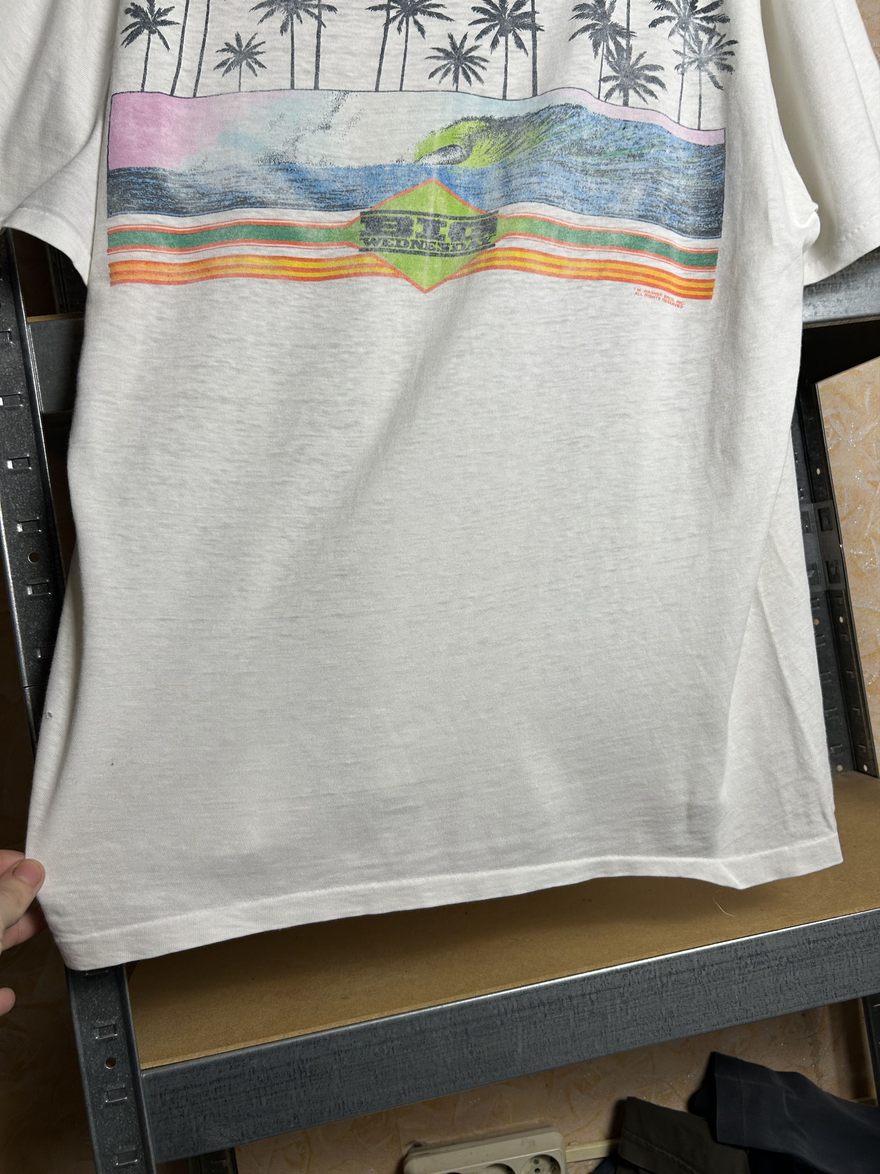 Vintage Vintage 80s Big Wednesday Warner Bros Movie T-shirt Size US XL / EU 56 / 4 - 6 Thumbnail
