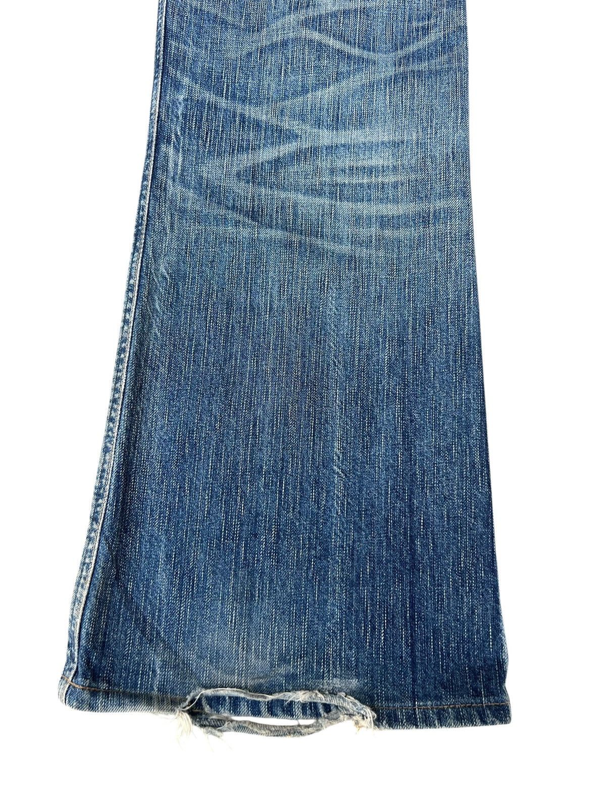 Edwin Vintage Y2K Edwin 503 BT500 Dirty Mud Denim Flare Jeans Size US 32 / EU 48 - 19 Thumbnail