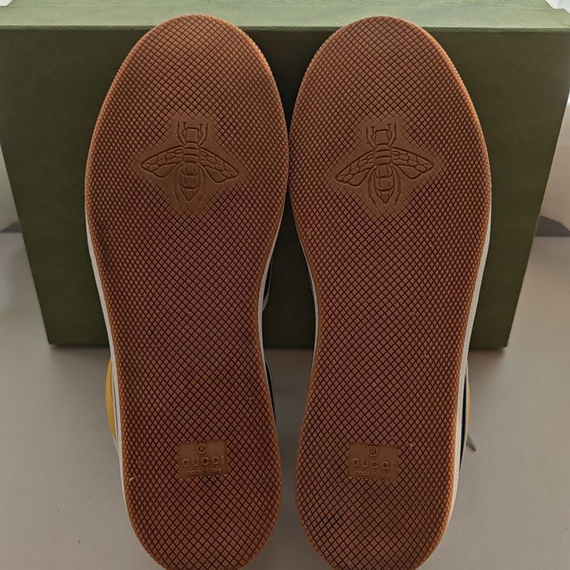 Gucci Gucci Retro Low-Top Fashion Sneakers in White and Gray - Size US 9 / EU 42 - 4 Thumbnail