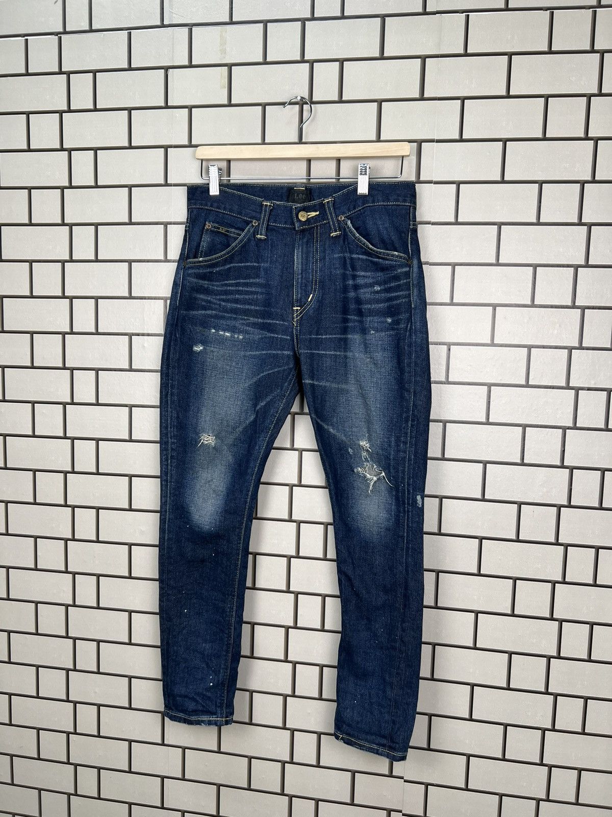 Lee Vintage Lee Union Made Distressed Skinny Jeans Size US 31 - 3 Thumbnail