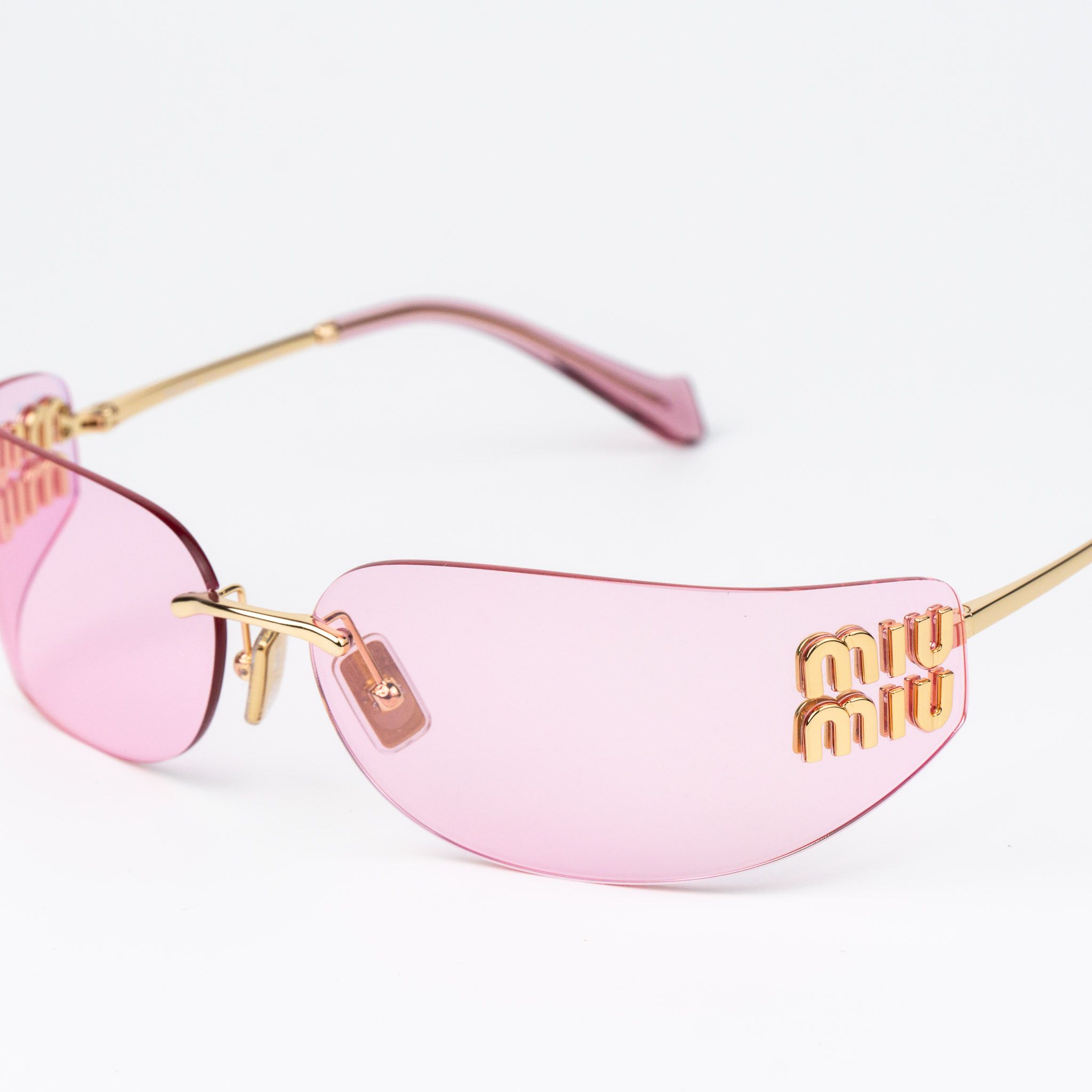 Miu Miu Miu Miu Women Sunglasses Rimless MUA51S 5AK90Y NEW AUTHENTIC Size ONE SIZE - 8 Thumbnail