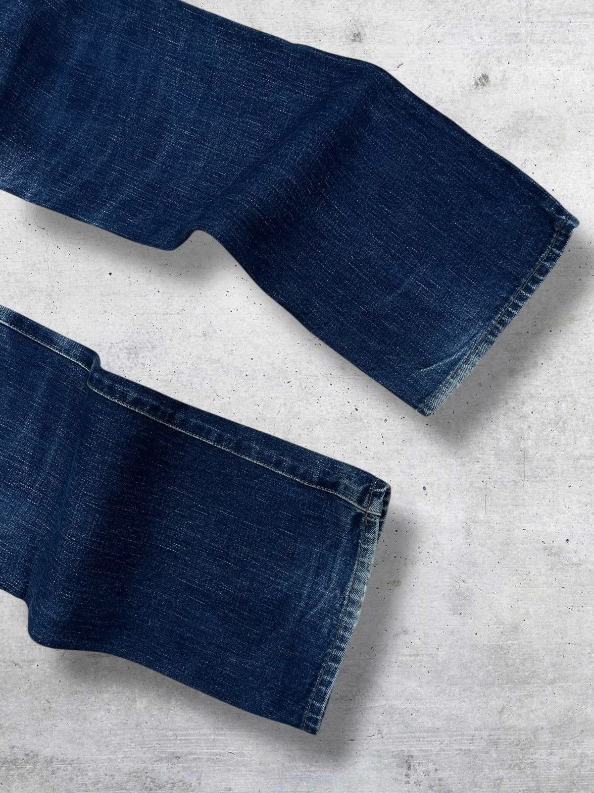 Beauty Beast VINTAGE GREEN 90S JAPAN DESIGNER SELVEDGE INDIGO ROCK DENIM Size US 32 / EU 48 - 13 Thumbnail
