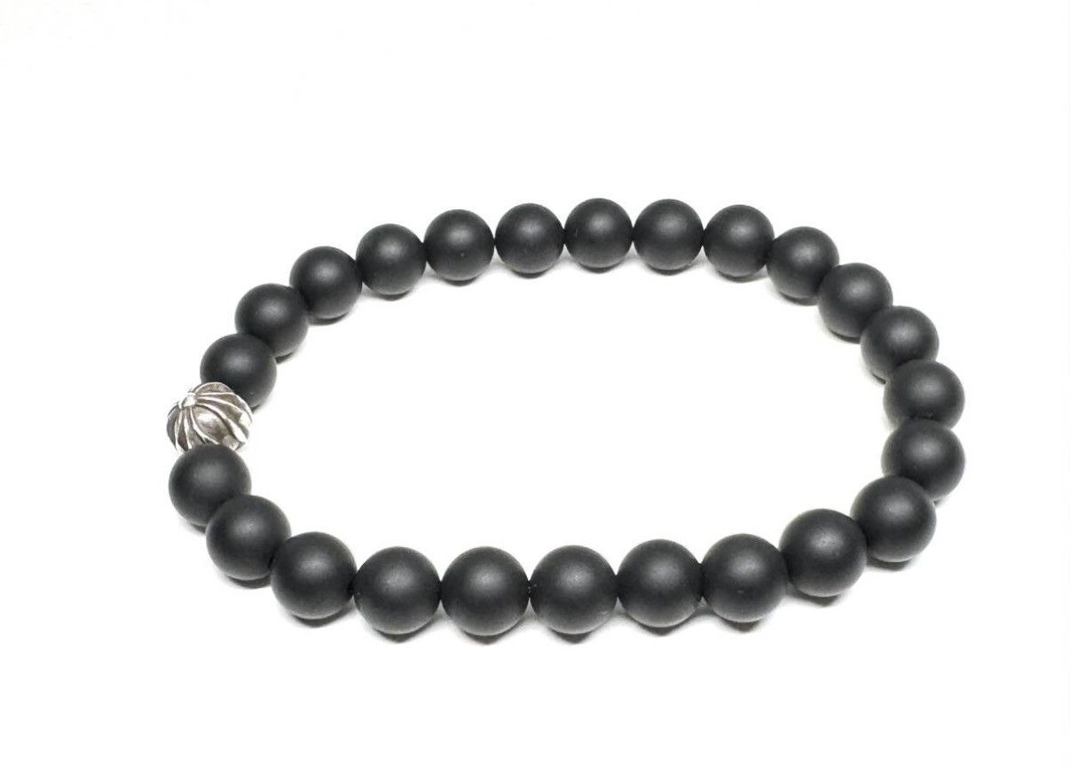 Chrome Hearts 8mm black Bead Bracelet ytk