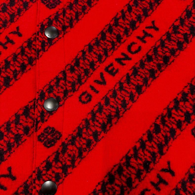 Givenchy Givenchy Cashmere Black and Red Patchwork Bulletproof Base Size US XL / EU 56 / 4 - 3 Thumbnail