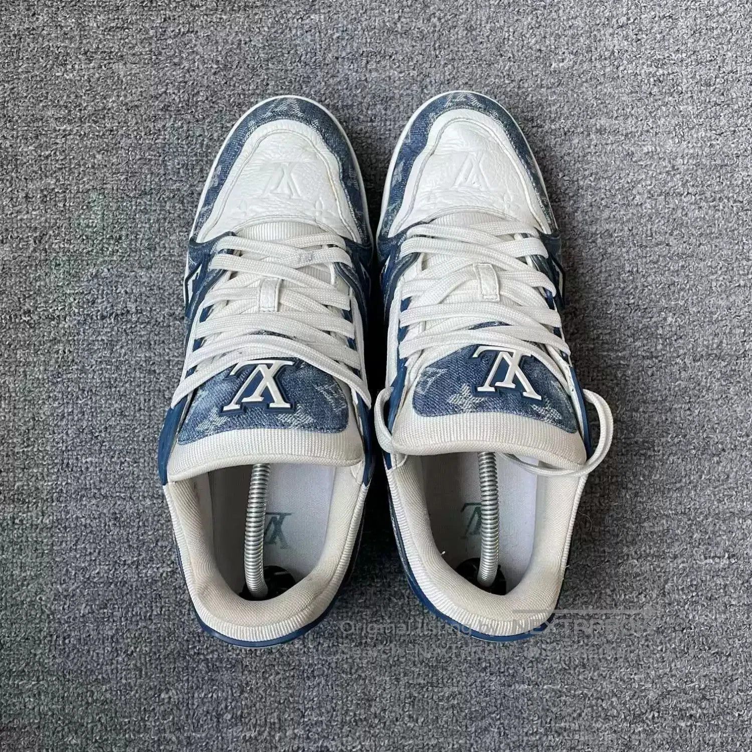 Louis Vuitton louis vuitton denim trainer low. Size US 10.5 / EU 43-44 - 3 Thumbnail