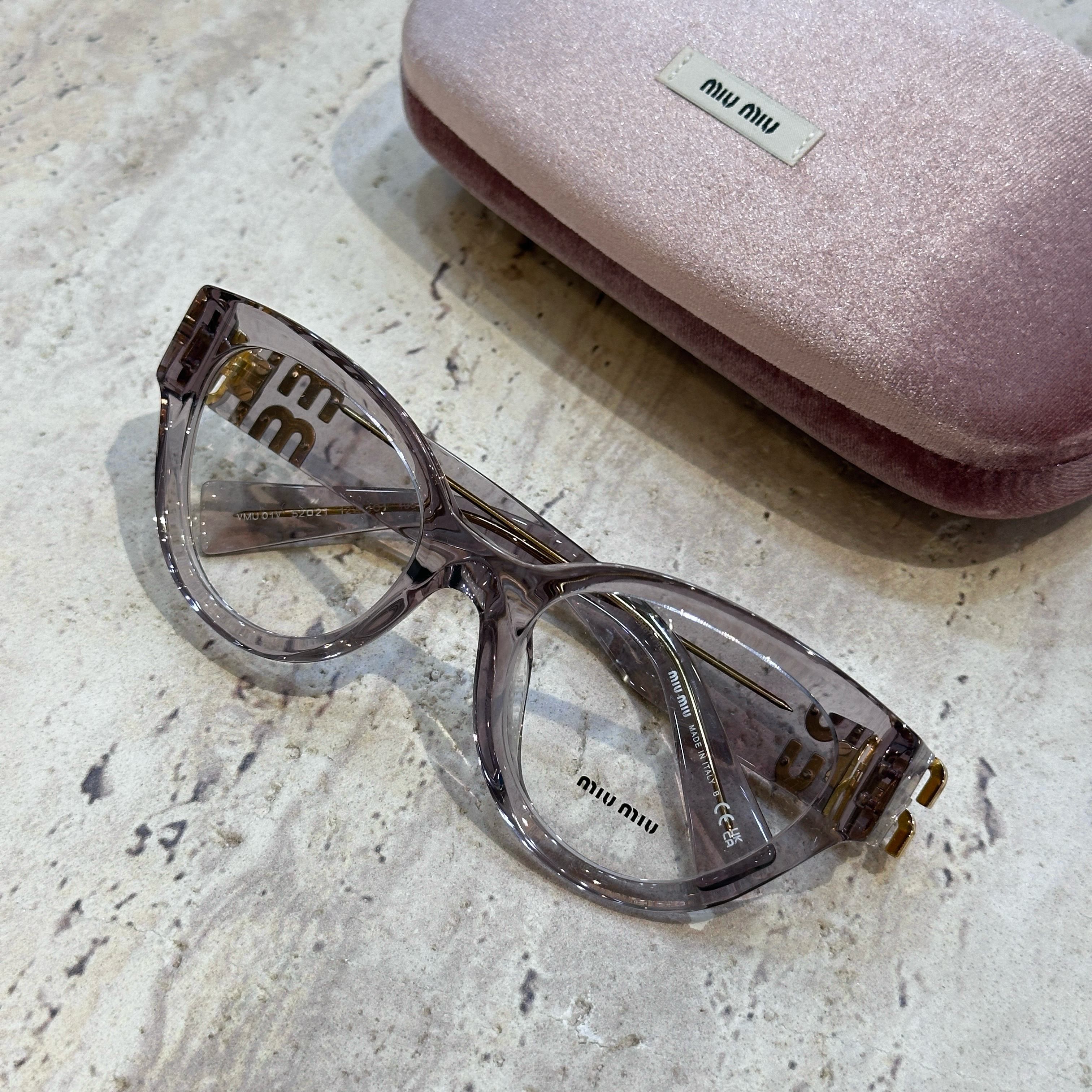 Miu Miu MIU MIU MU 01VV 12W1O1 Eyeglasses Size ONE SIZE - 2 Thumbnail