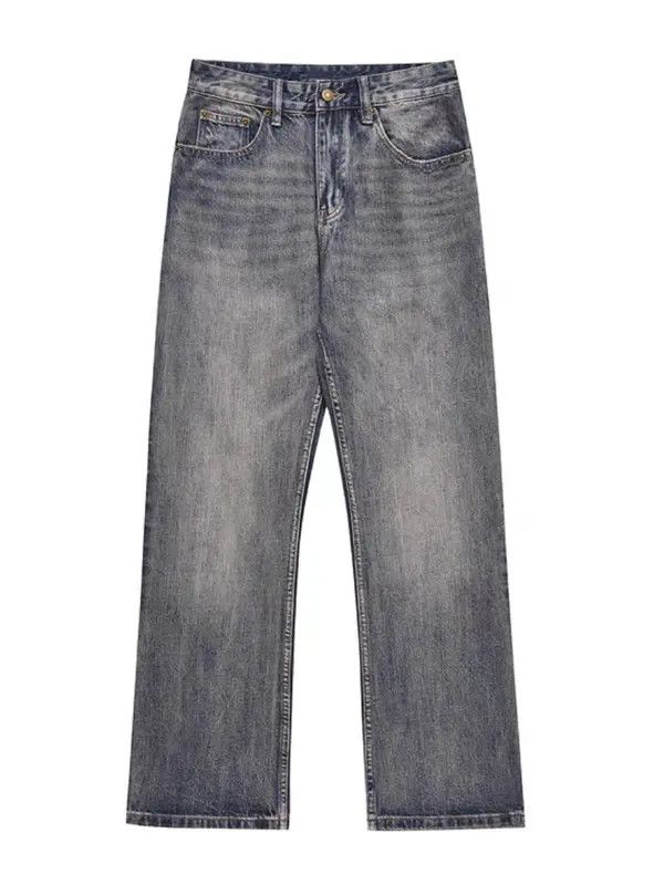 VIBE Washed distressed micro-flare retro baggy jeans Size US 34 / EU 50 - 5 Thumbnail
