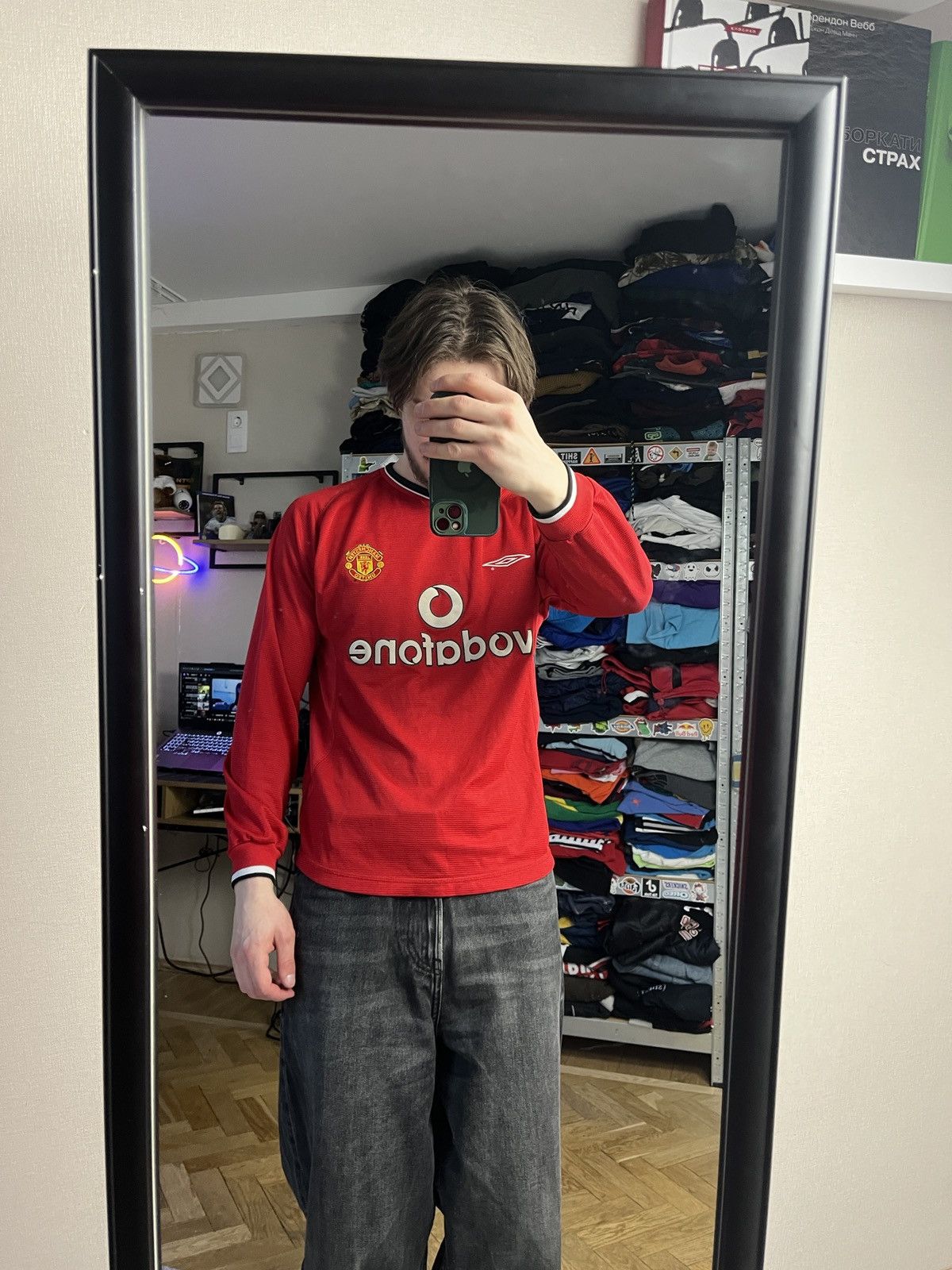Umbro Umbro Manchester United 2000/02 Home Football Long Sleeve Size US XS / EU 42 / 0 - 2 Thumbnail
