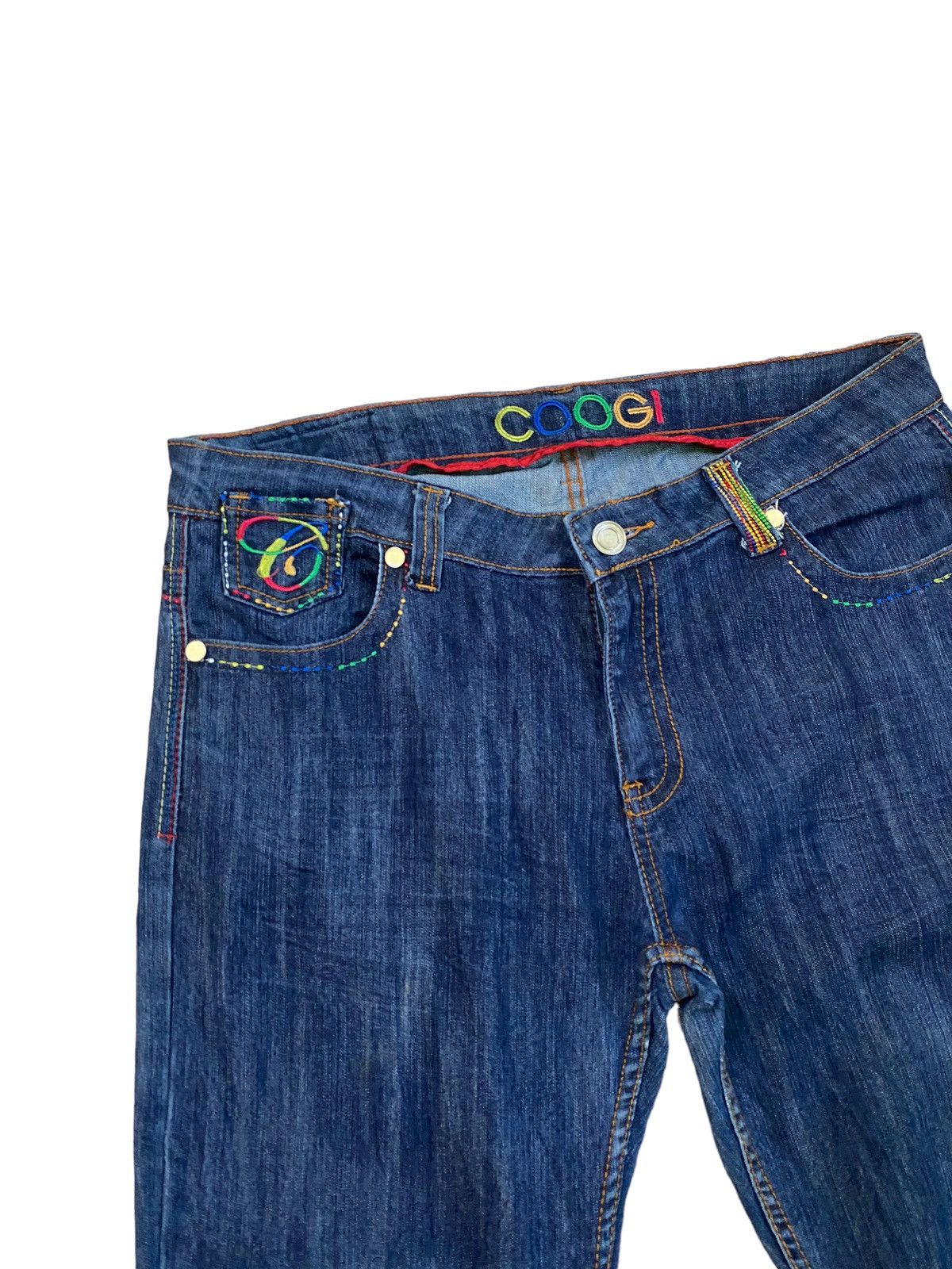 Coogi Vintage Coogi Blue Multicolour Denim Jeans Size US 35 - 4 Thumbnail