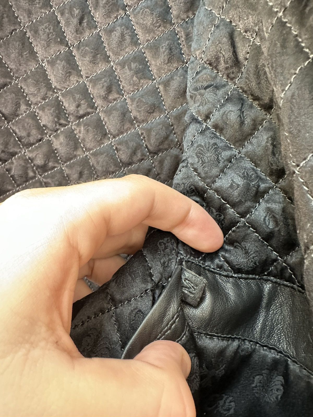 Chrome Hearts FLOODED CHROME HEARTS LEATHER ZIP VEST Size US M / EU 48-50 / 2 - 8 Thumbnail