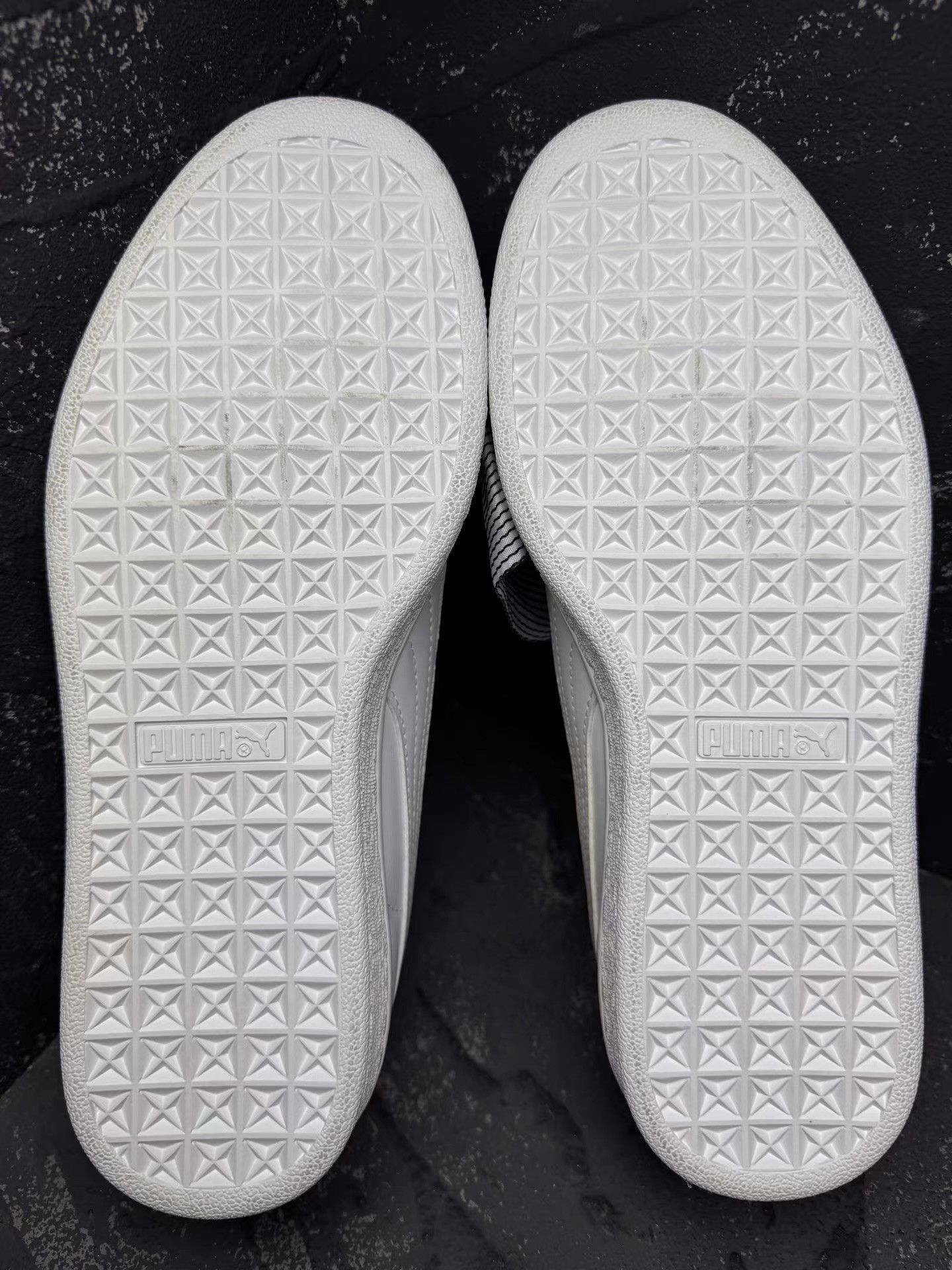 Puma PUMA White Milk Sneakers with Ribbon Q10 Size US 8.5 / IT 38.5 - 3 Thumbnail