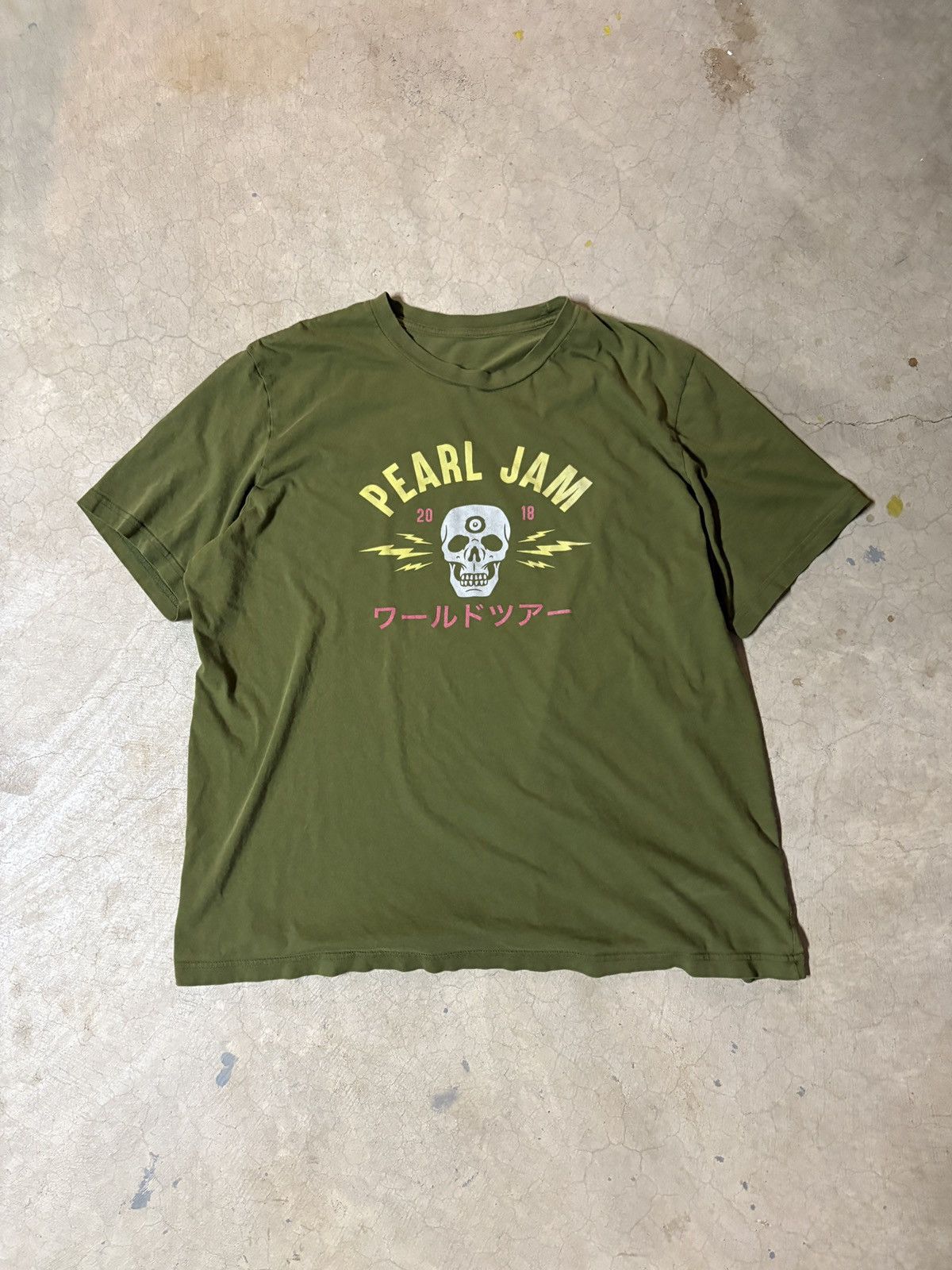 XLサイズ】2010 Pearl Jam Tour Tee Brown PEARL JAM T Shirt Rare