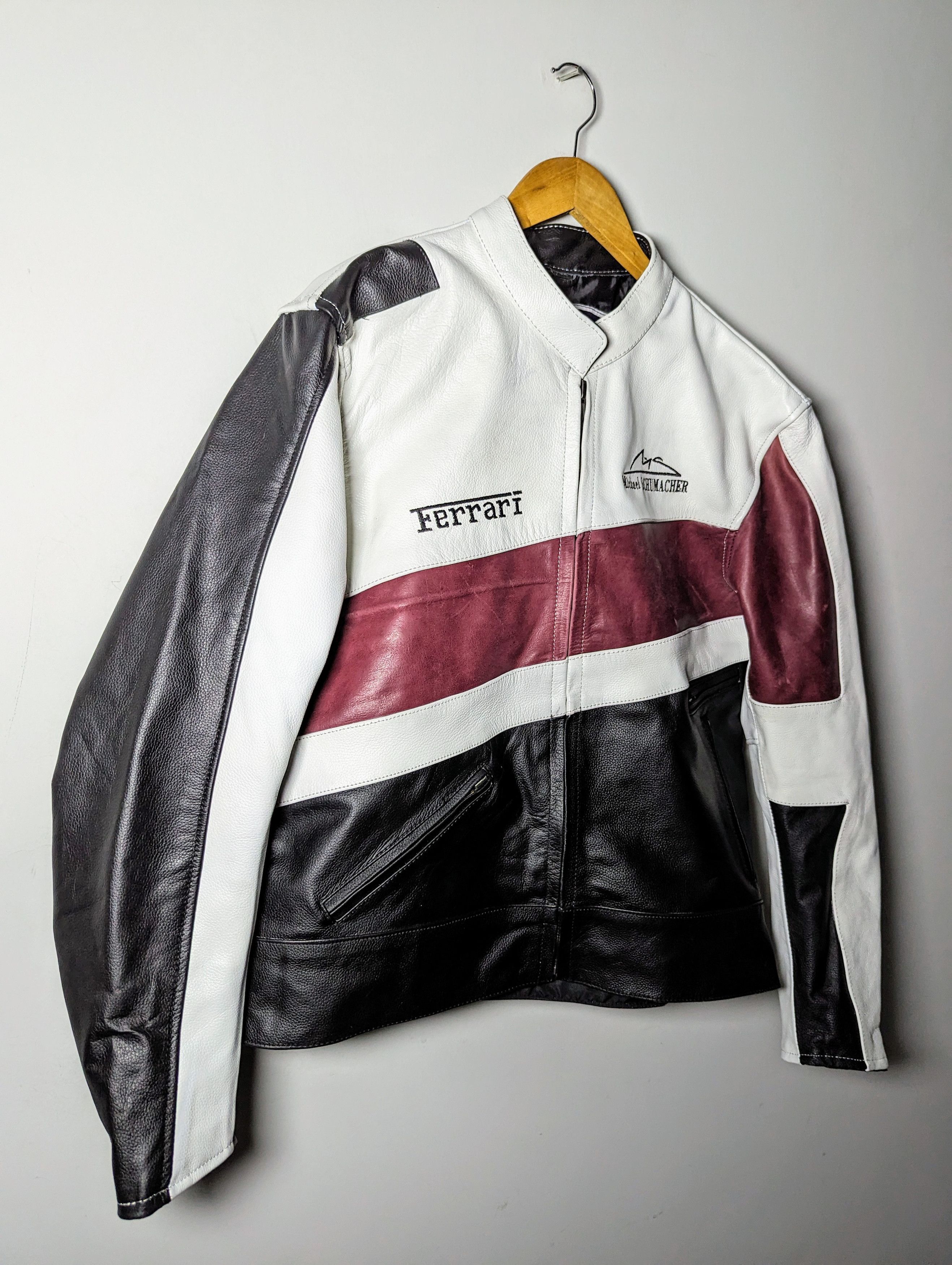 Genuine Leather 🔥💸 FERRARI 👀 LEATHER JACKET F1 STREETWEAR Size US M / EU 48-50 / 2 - 6 Thumbnail