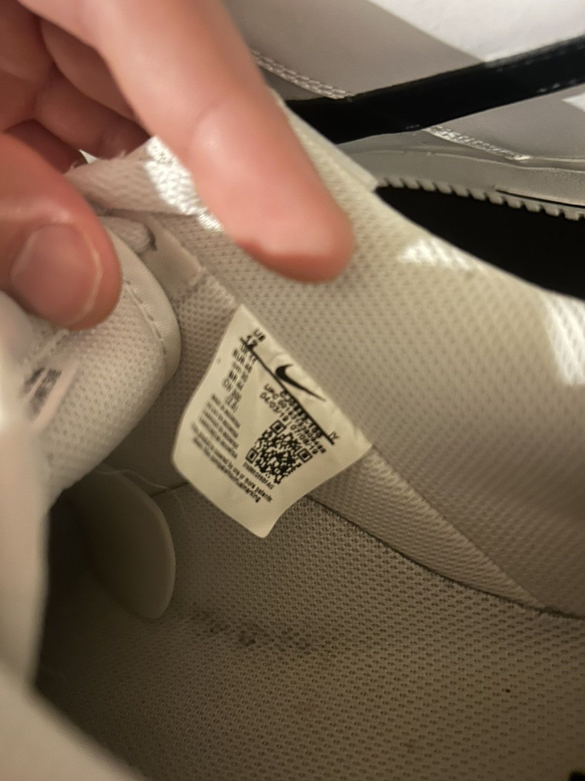Nike Airforce 1 Black and White Size US 12 / EU 45 - 8 Thumbnail